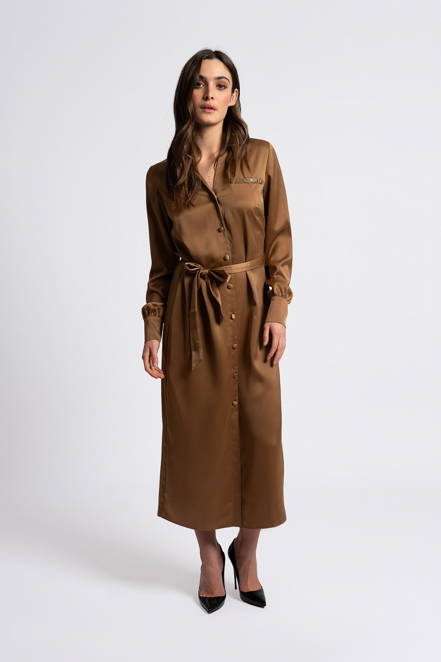 LODI MIDI DRESS TOFFEE 1