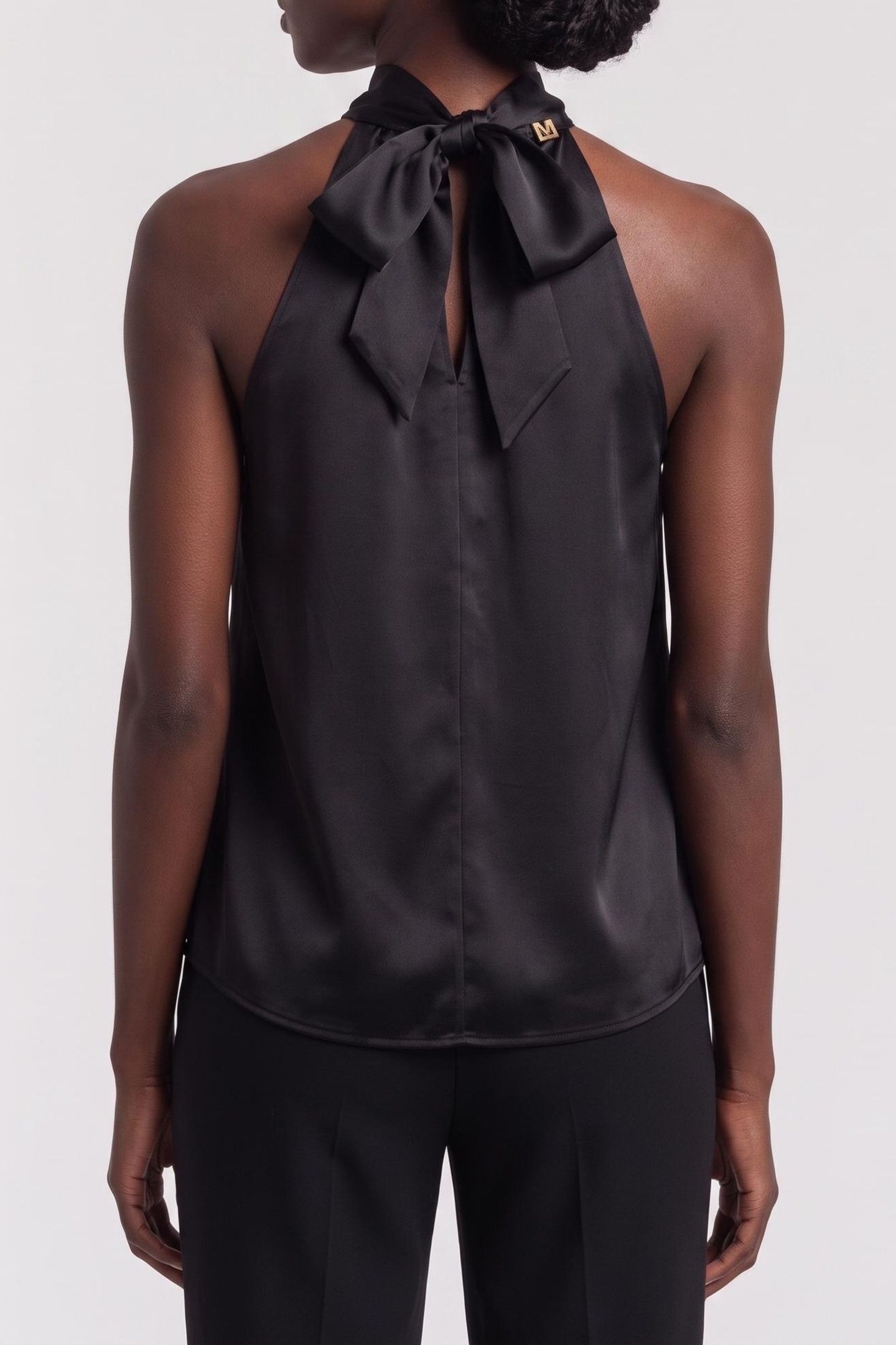 ELISA HALTER NECK TO JET BLACK A996 2