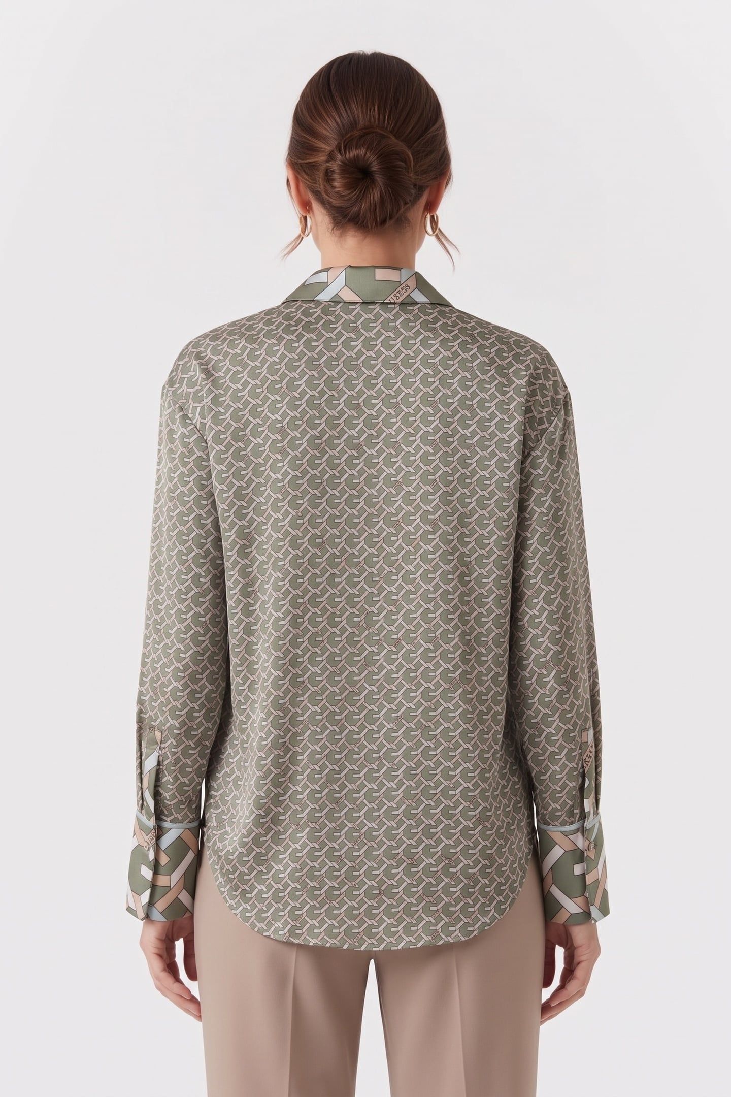 GUESS ECO LS ALEXANDRA SHIRT G PATTERN SMALL OCEA 2