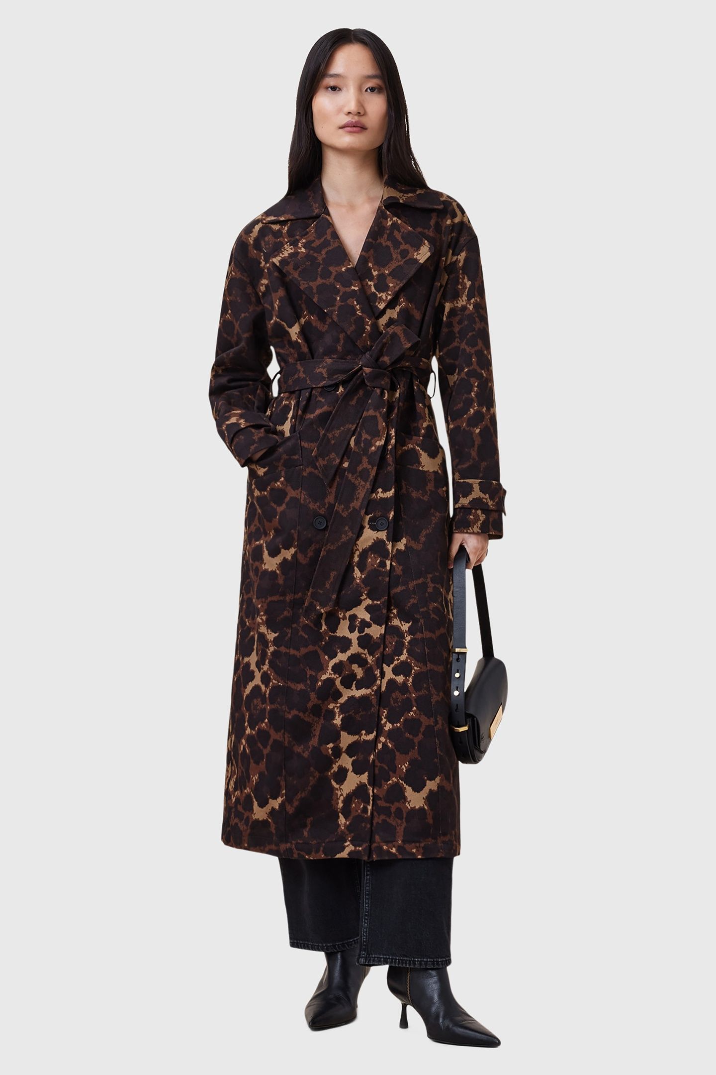 ABEL TRENCH LEOPARD BROWN 3