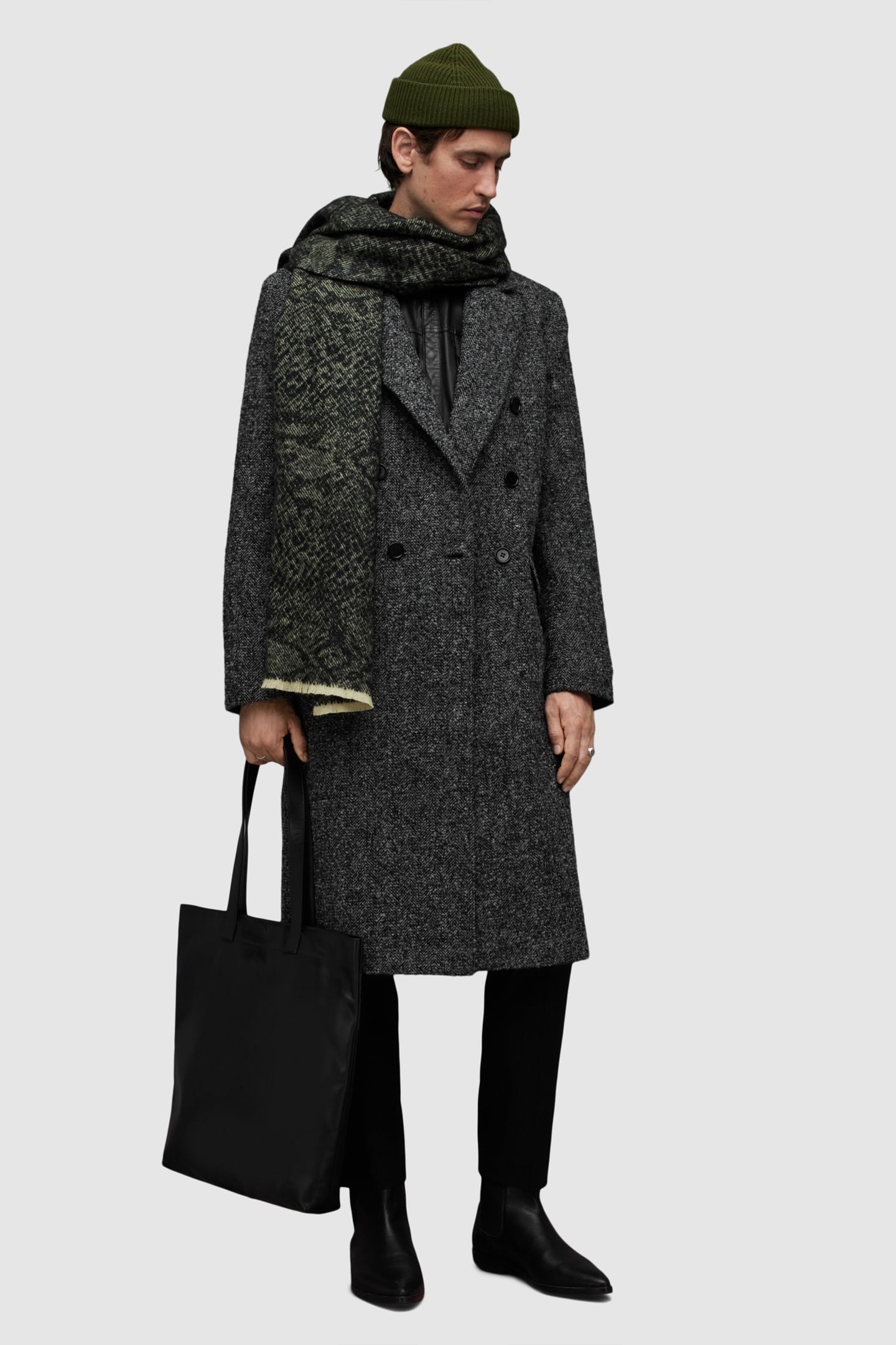 KEEGAN COAT BLACK/WHITE 1
