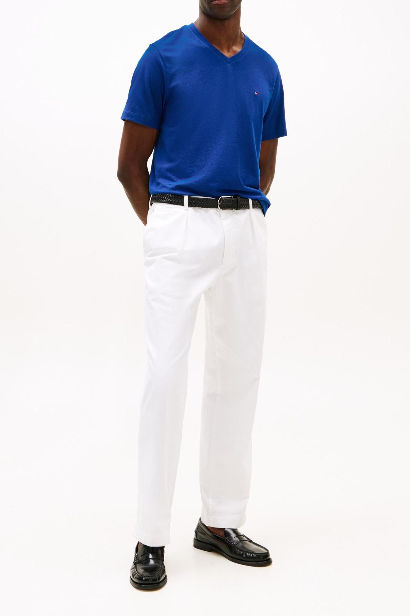 ESSENTIAL V-NECK TEE WEDGE BLUE 1
