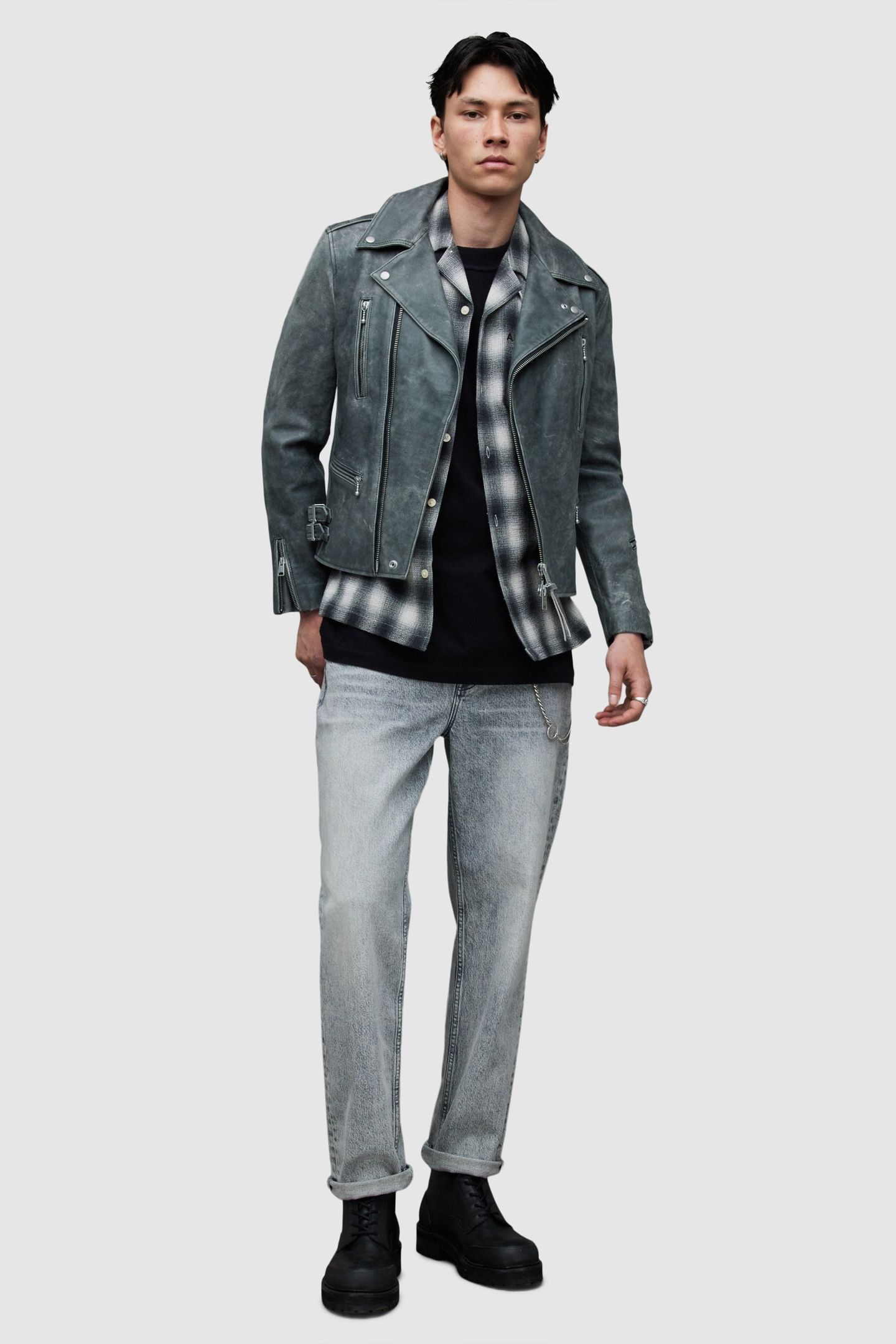 ARK BIKER WASHED BLACK 5