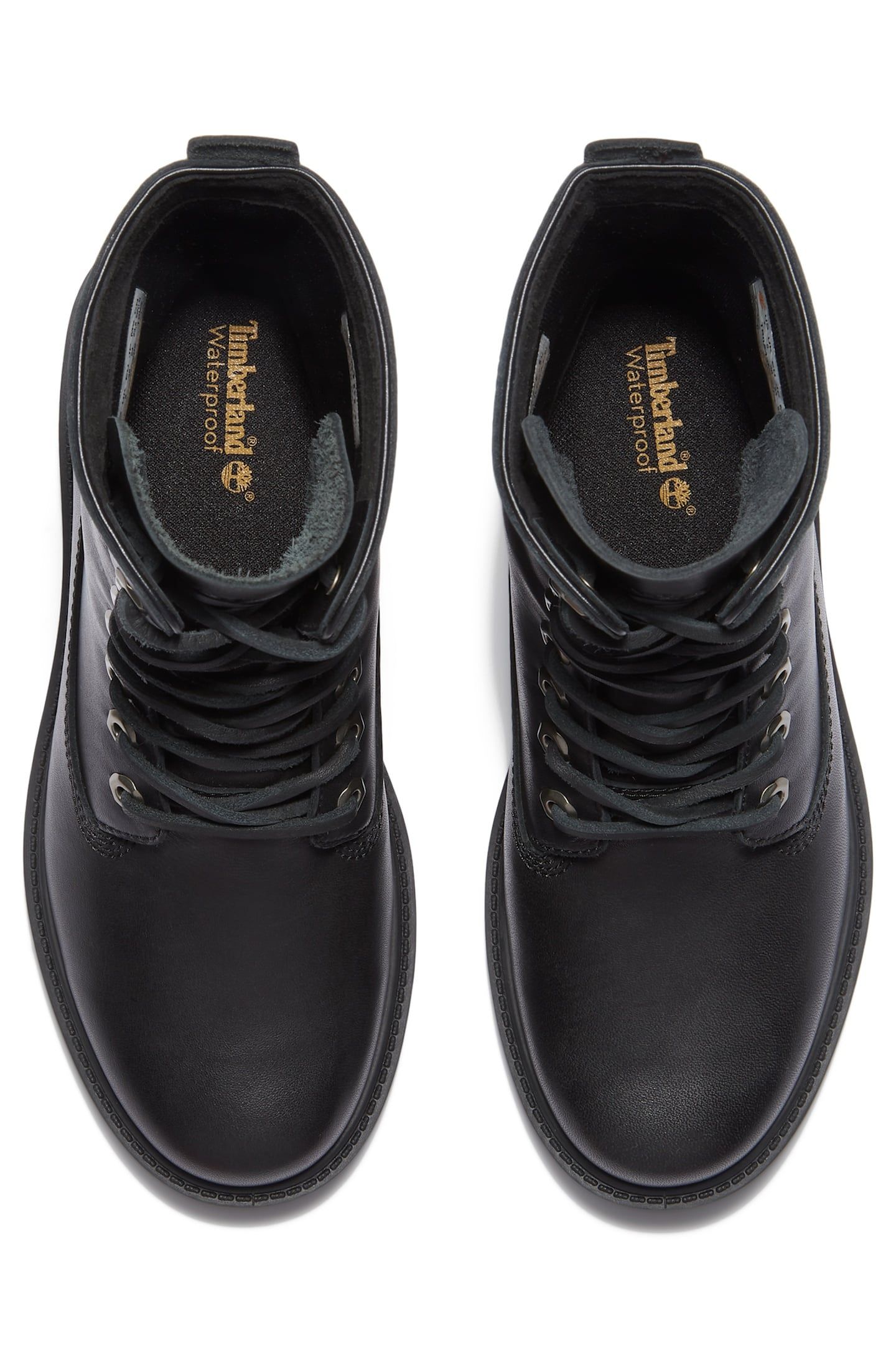 PREMIUM 8 INCH LACE UP WATERPROOF BOOT BLACK FULL GRAIN 7