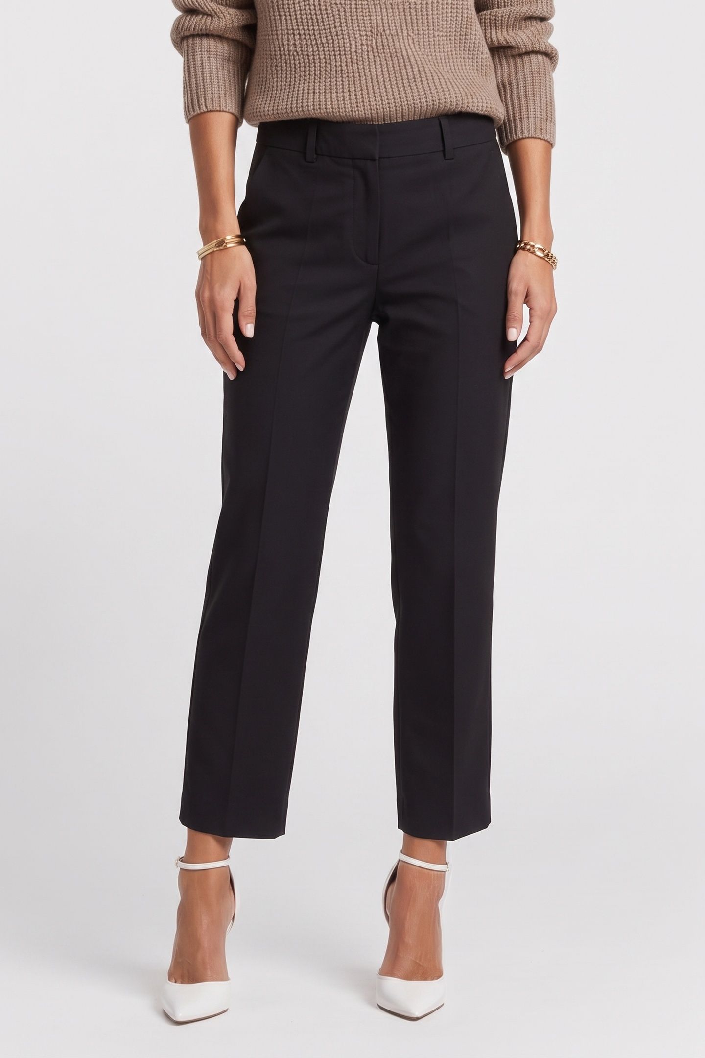 ELMO TENCEL POLY TROUSERS BLACK 1