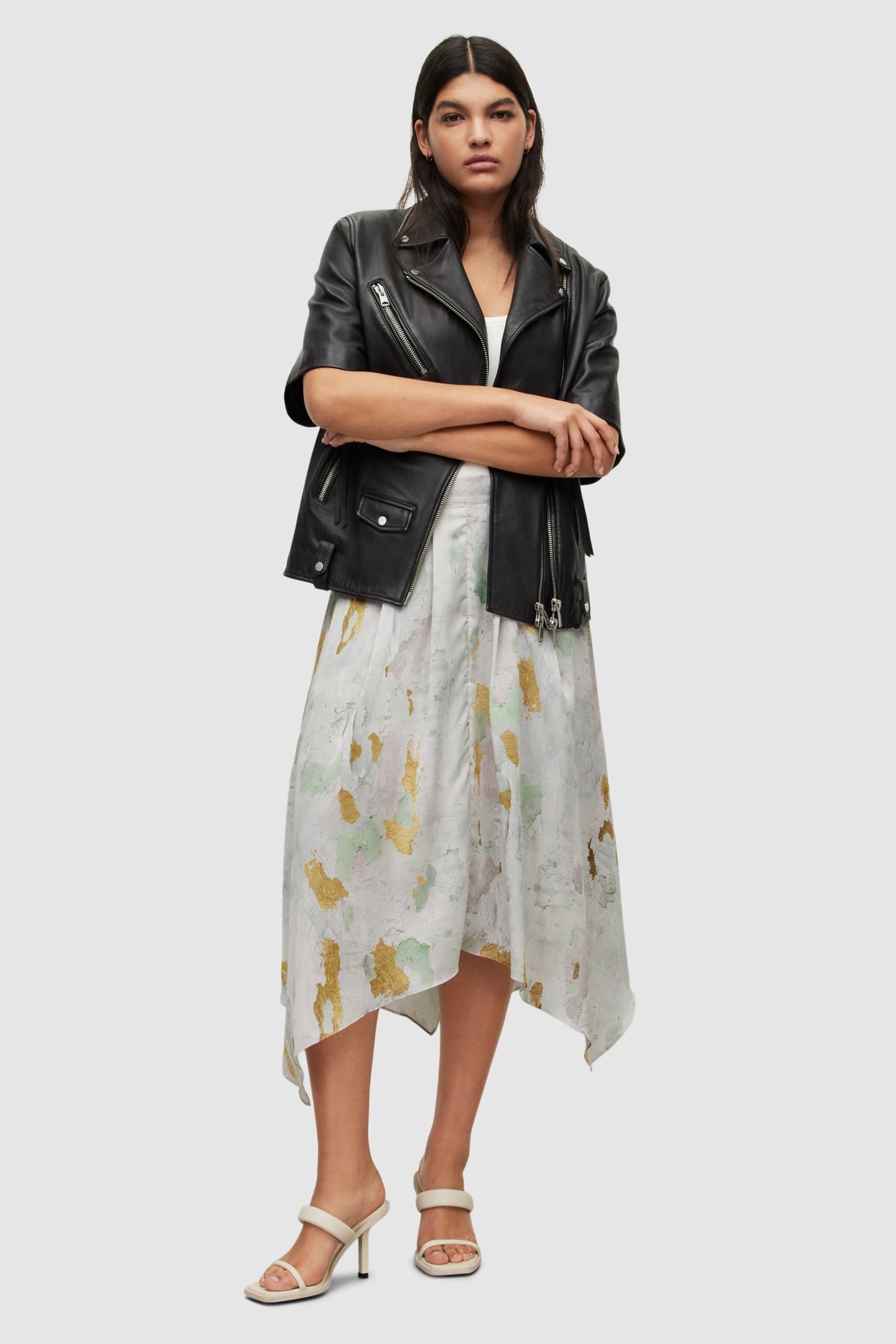 GRETA PAOLA SKIRT STONE WHITE 1