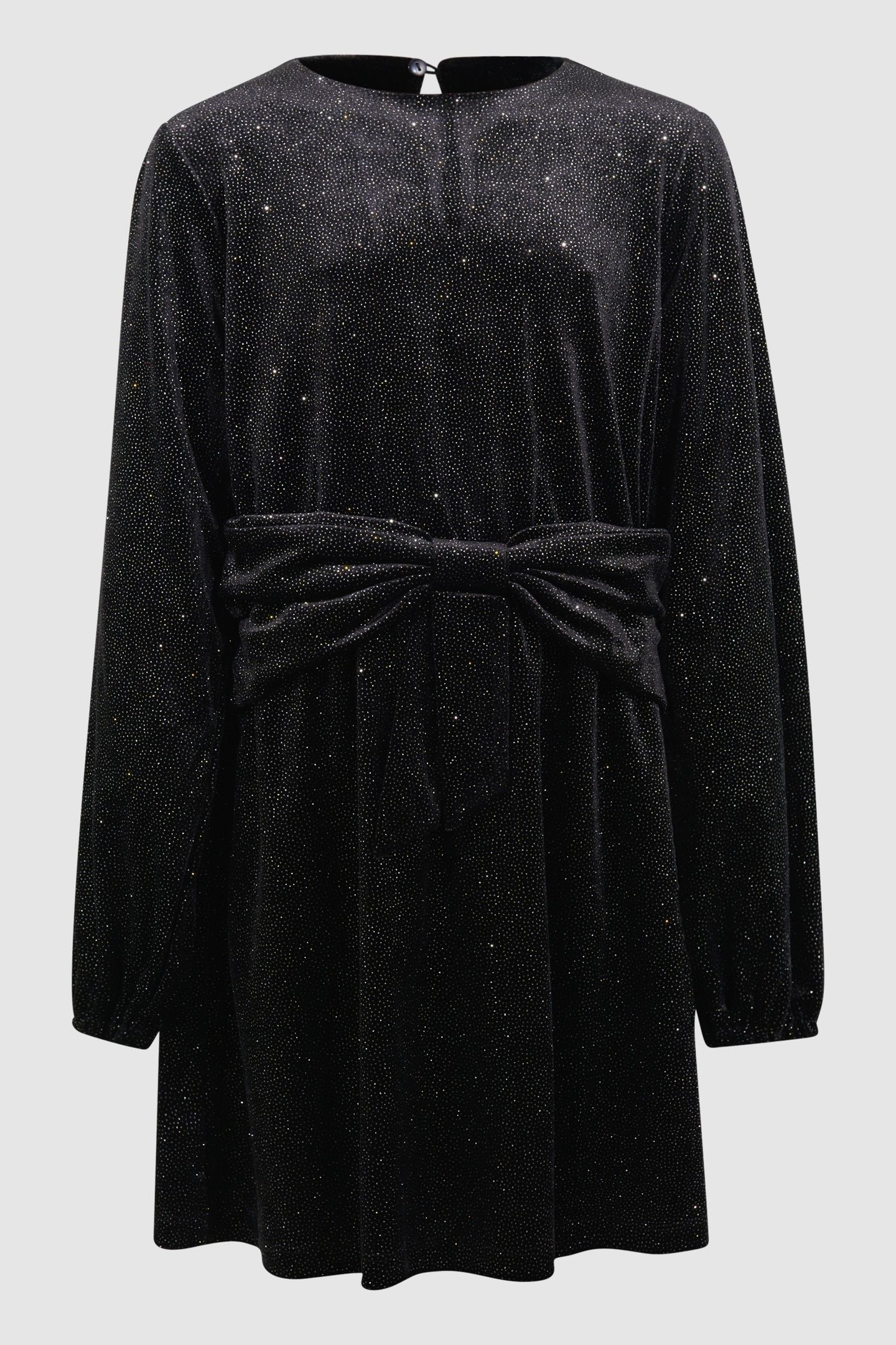 GAM-SBVELVET BOW DRESS BLACK 4