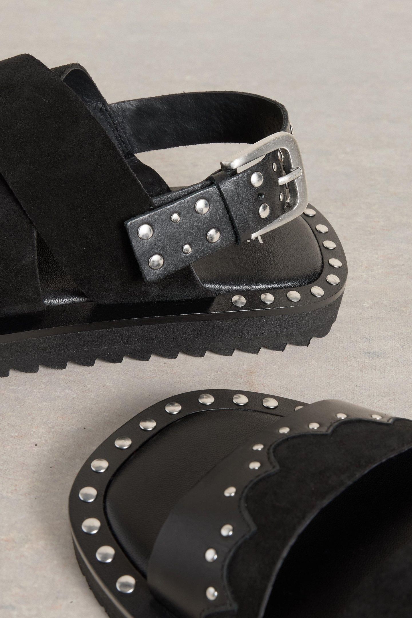 DOLLY WESTERN SANDAL PURE BLACK 4