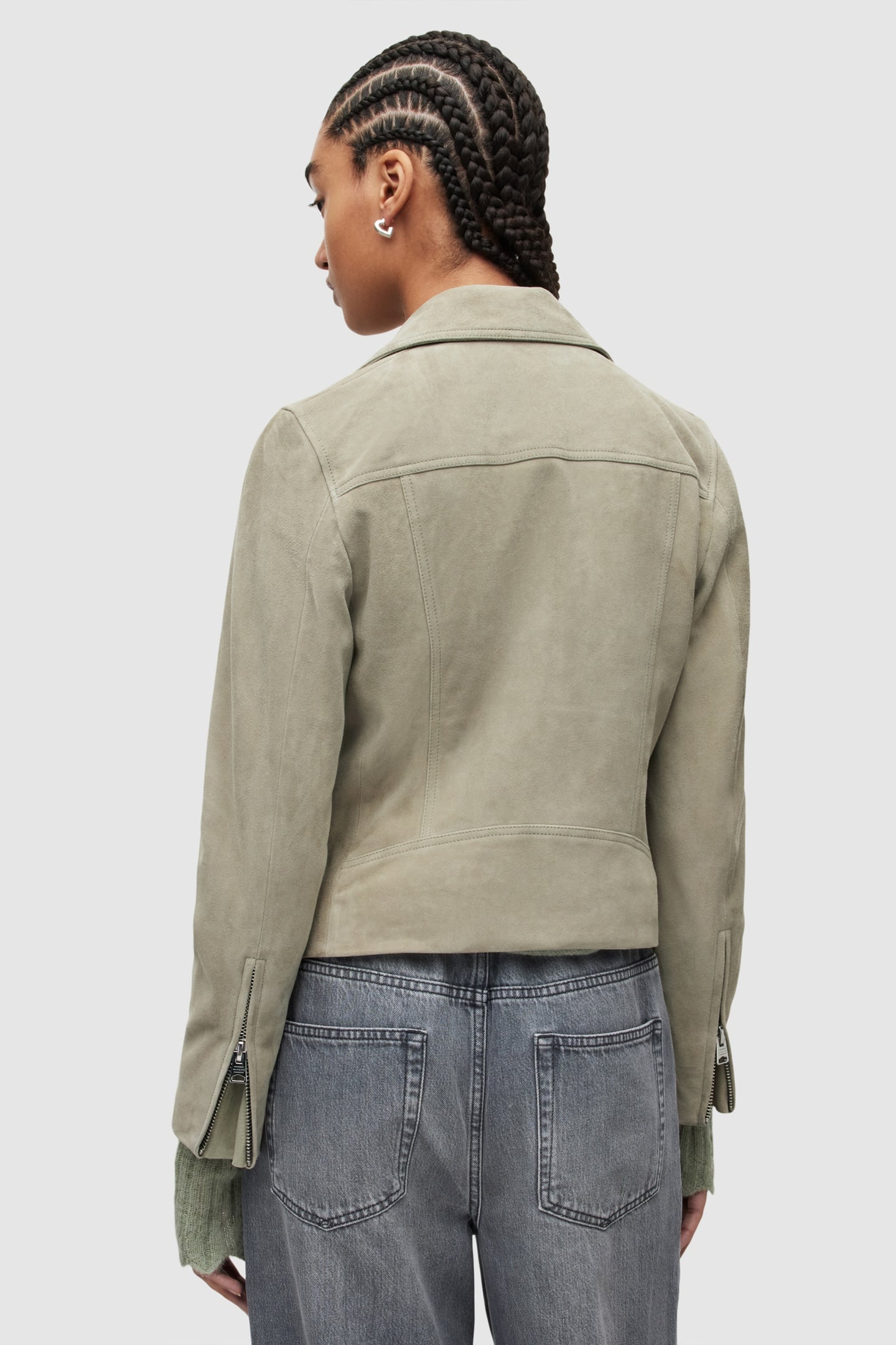SUEDE DALBY BIKER PISTACHIO GREEN 5