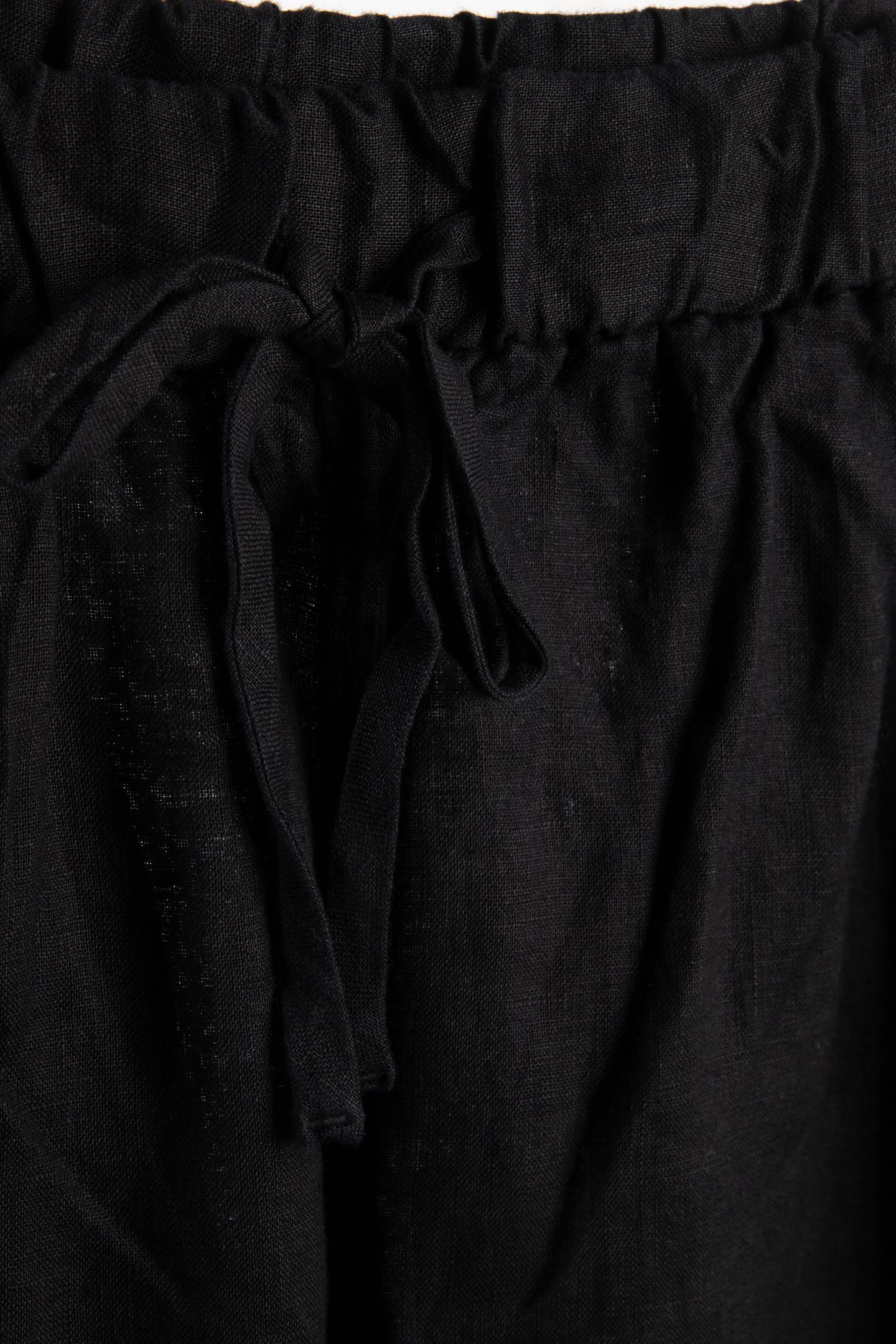 LUDVIG LINEN TROUSERS BLACK 4