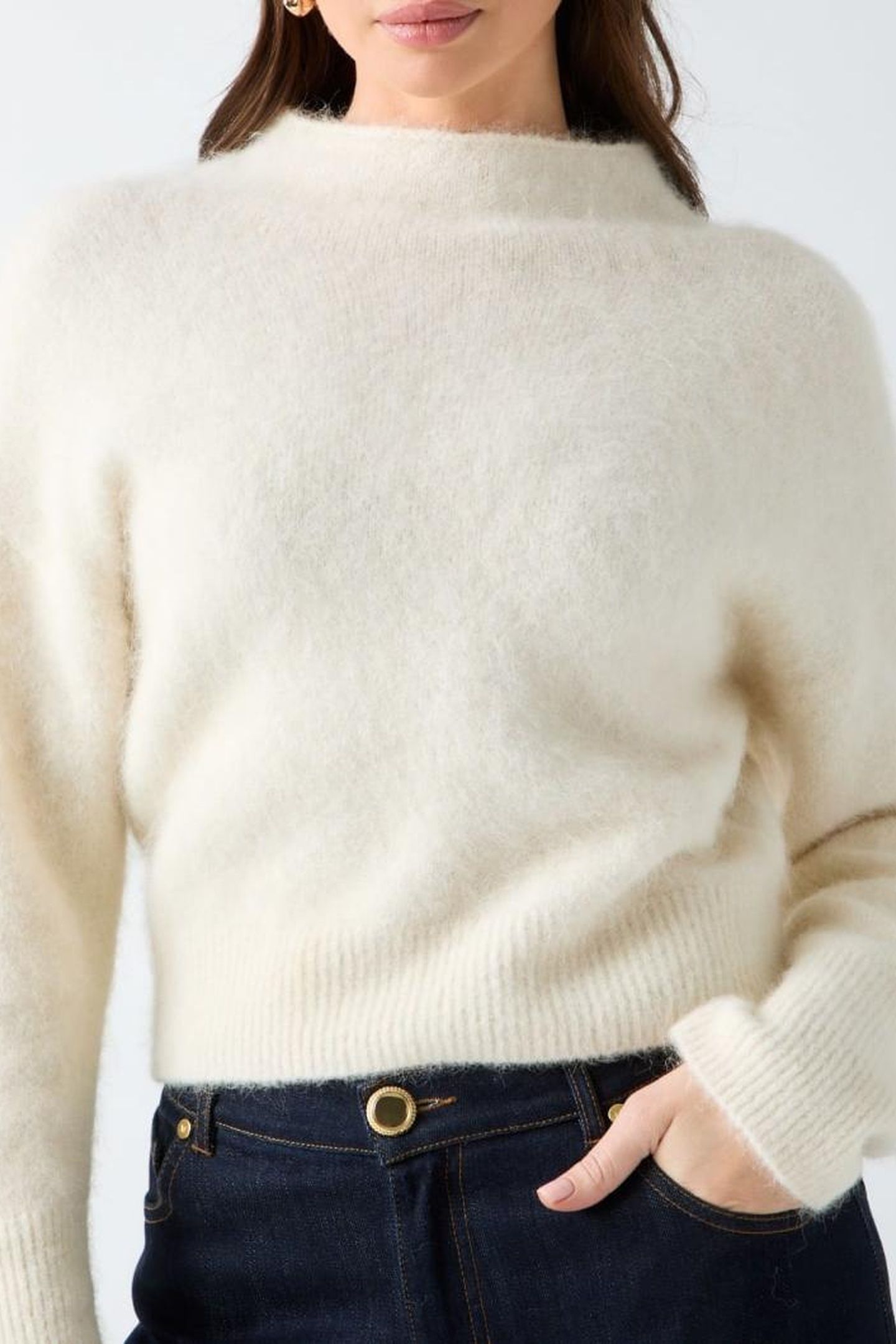 DENISE CROP SWEATER PALE PEARL MULTI 4
