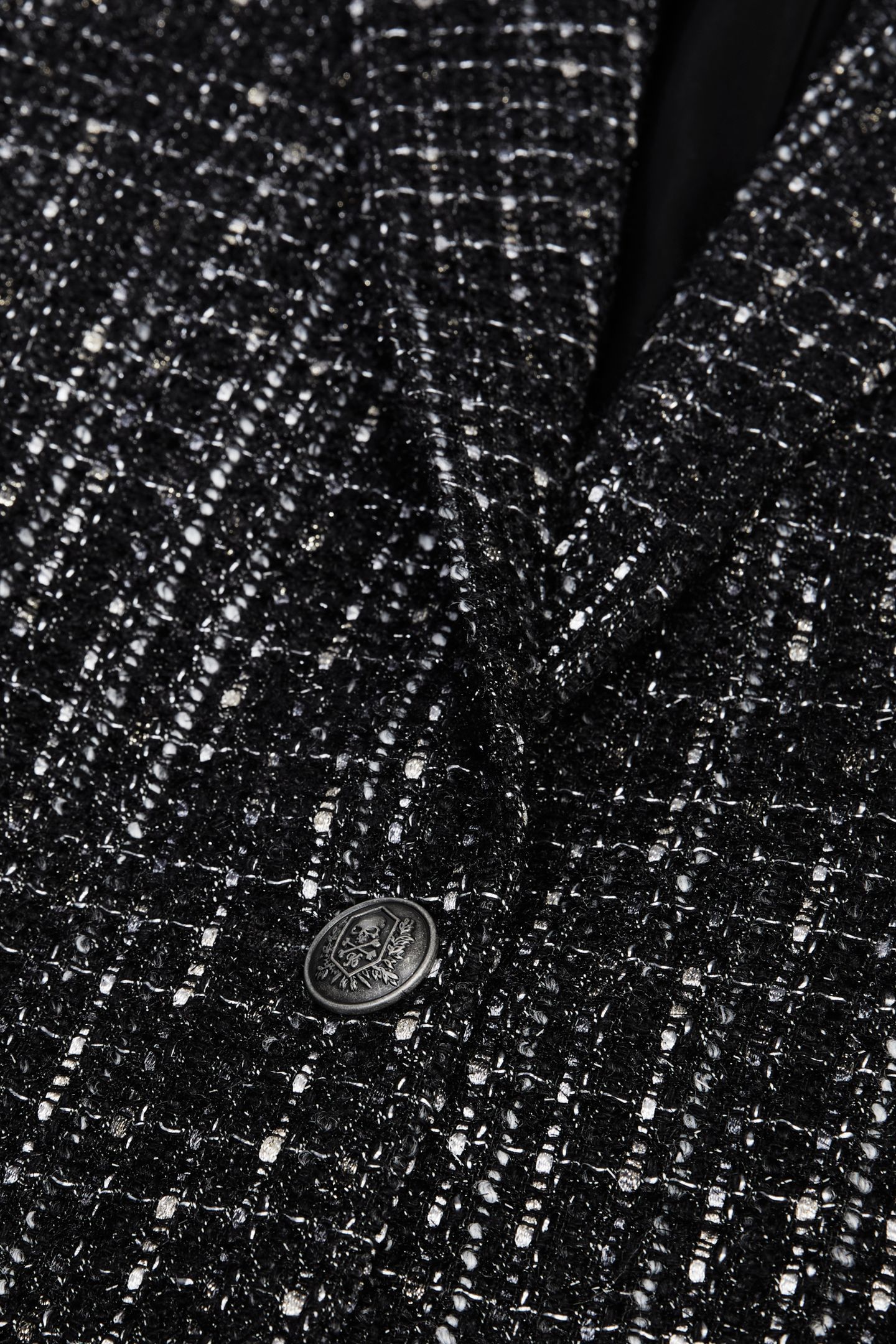 VESTE LOOSE AND TWEED BLACK WHITE 5