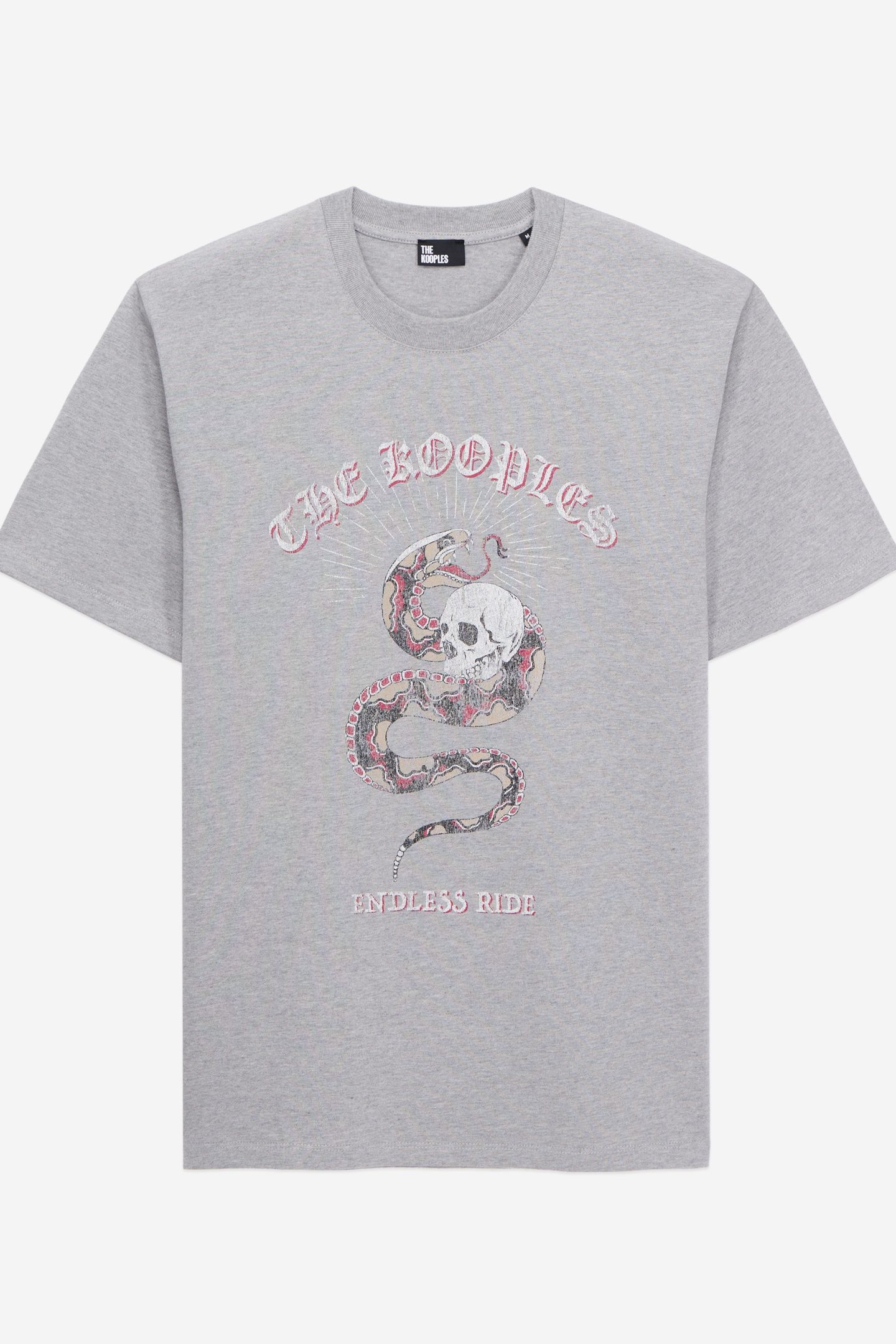 SHORT-SLEEVED T-SHIRT WITH SNAKE PRINT LIGHT GREY CHINE 5