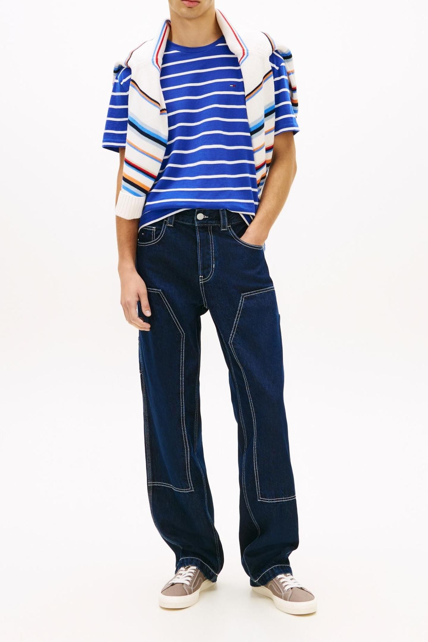 REGULAR STRIPE SS TEE FIZZY BLUE STRIPE 2