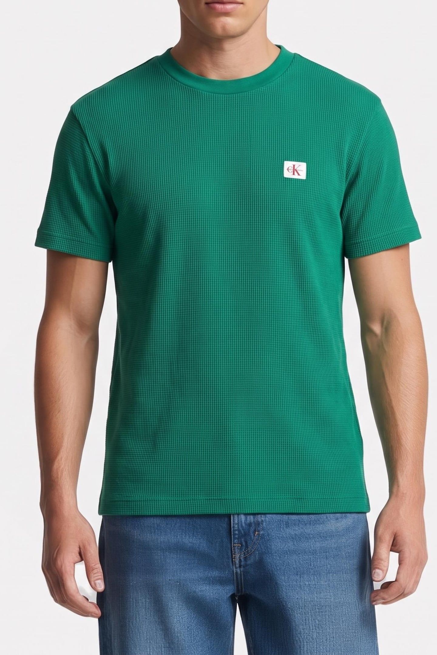 SS WAFFLE BADGE CREW NECK TEE ENCHANTED FOREST 1