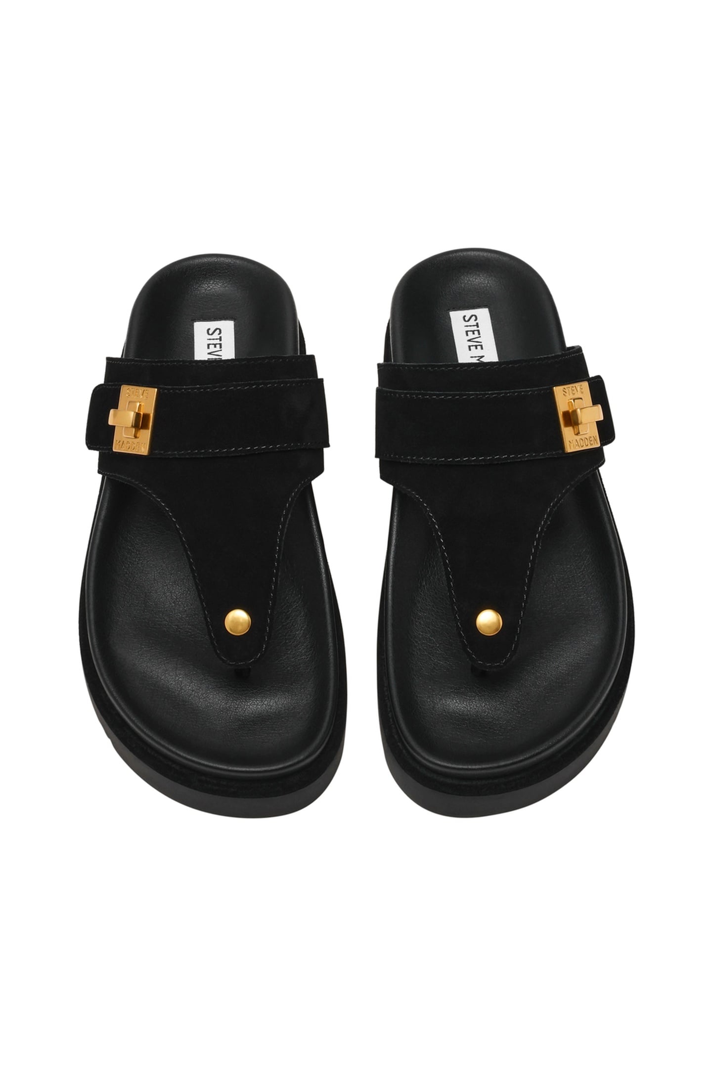 TUNED-IN SANDALS BLACK SUEDE 6