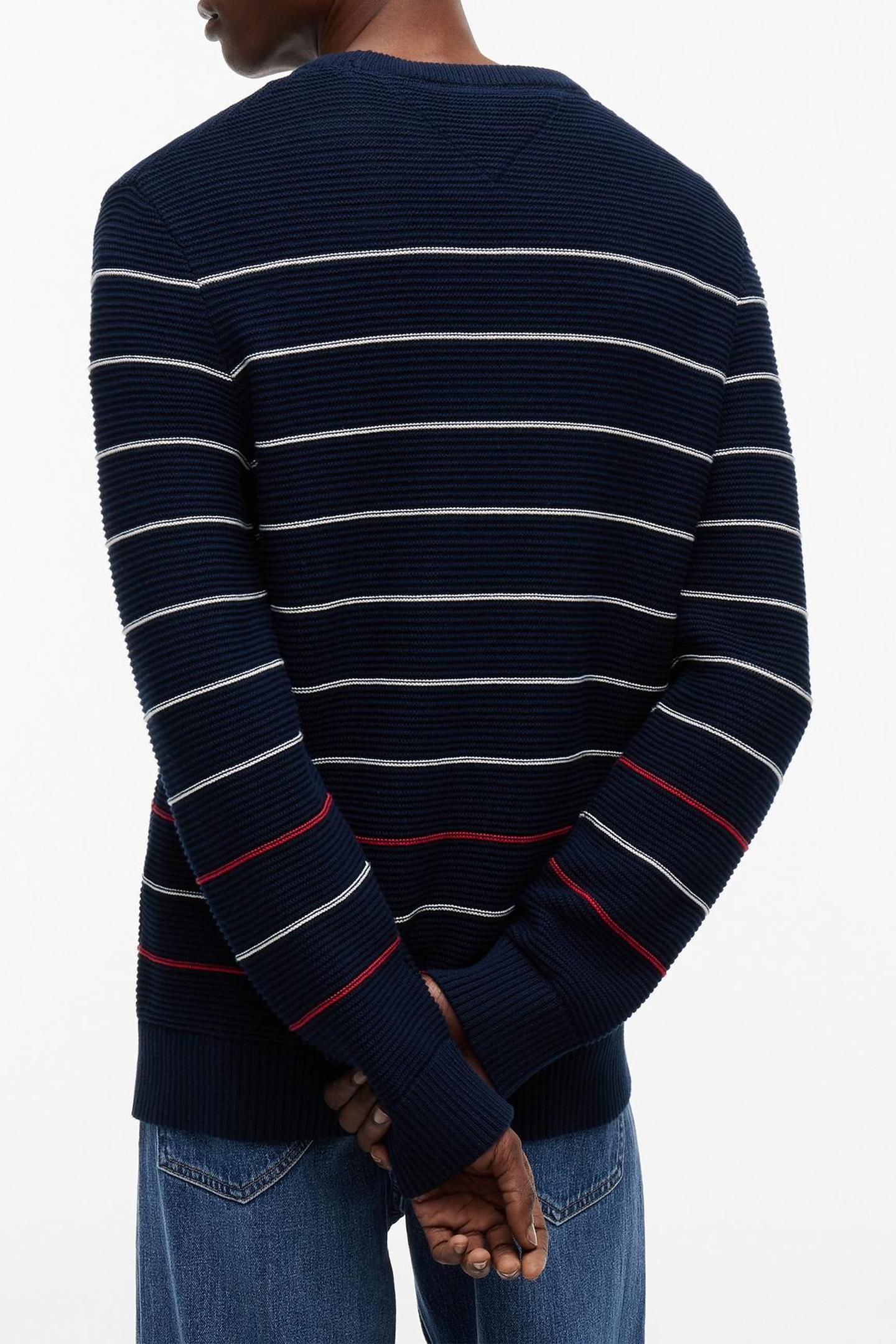 SLIM STRIPE SWEATER DARK NIGHT NAVY STRIPE 2