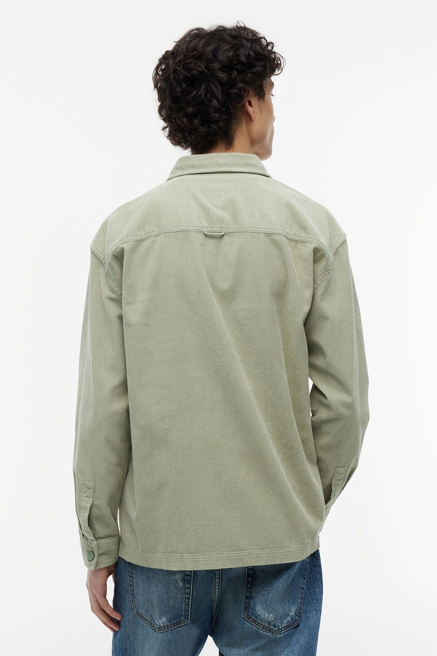 BRICK CORD OVERSHIRT SPRING OLIVE 2