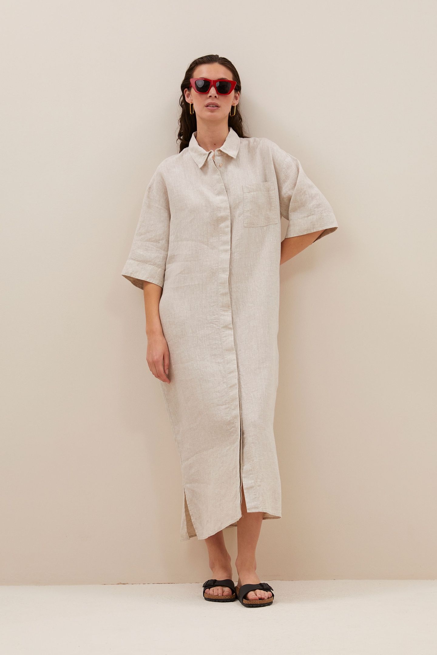 BRUNO LINEN DRESS LINEN 2