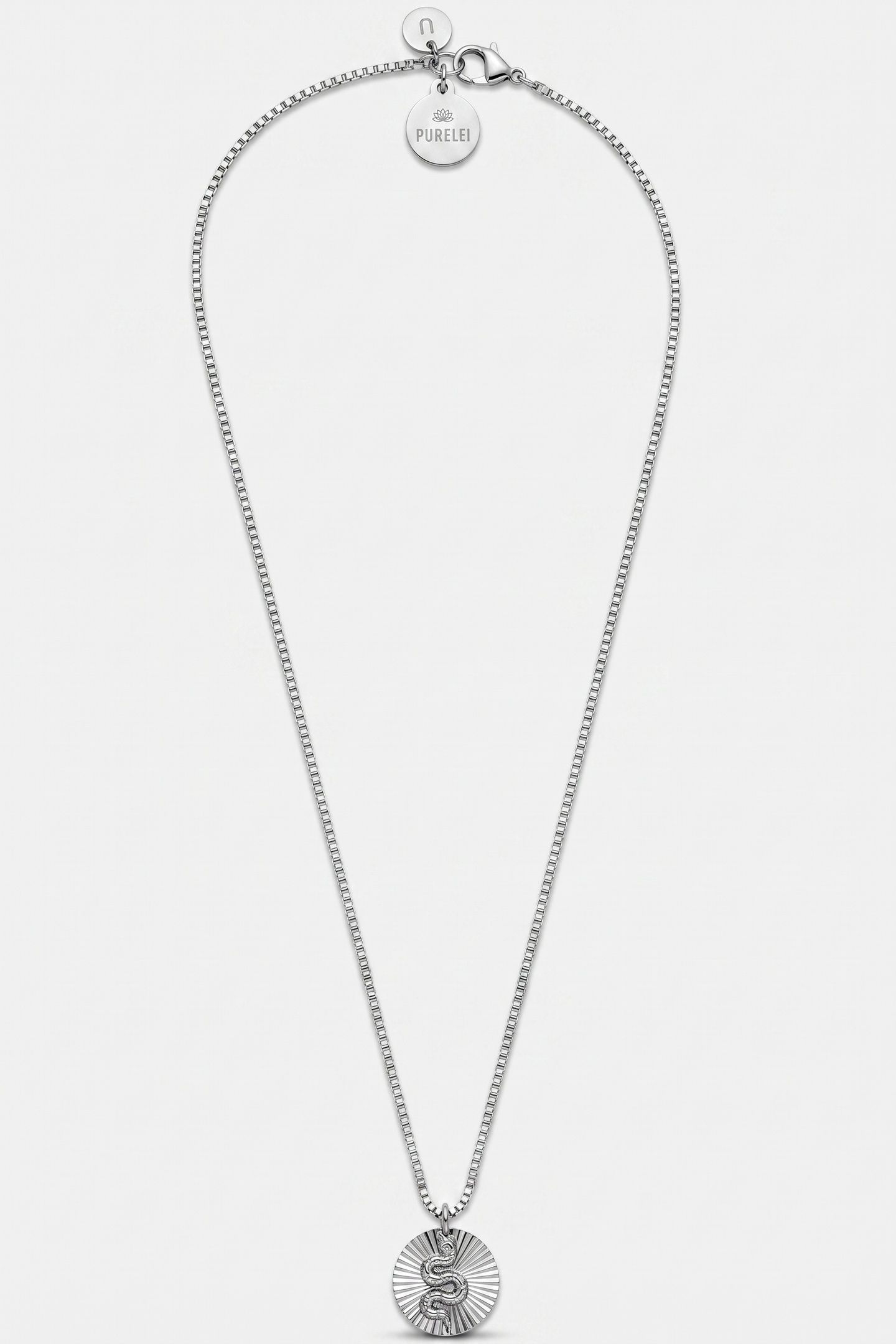 SNAKE COIN KETTE SILVER 2