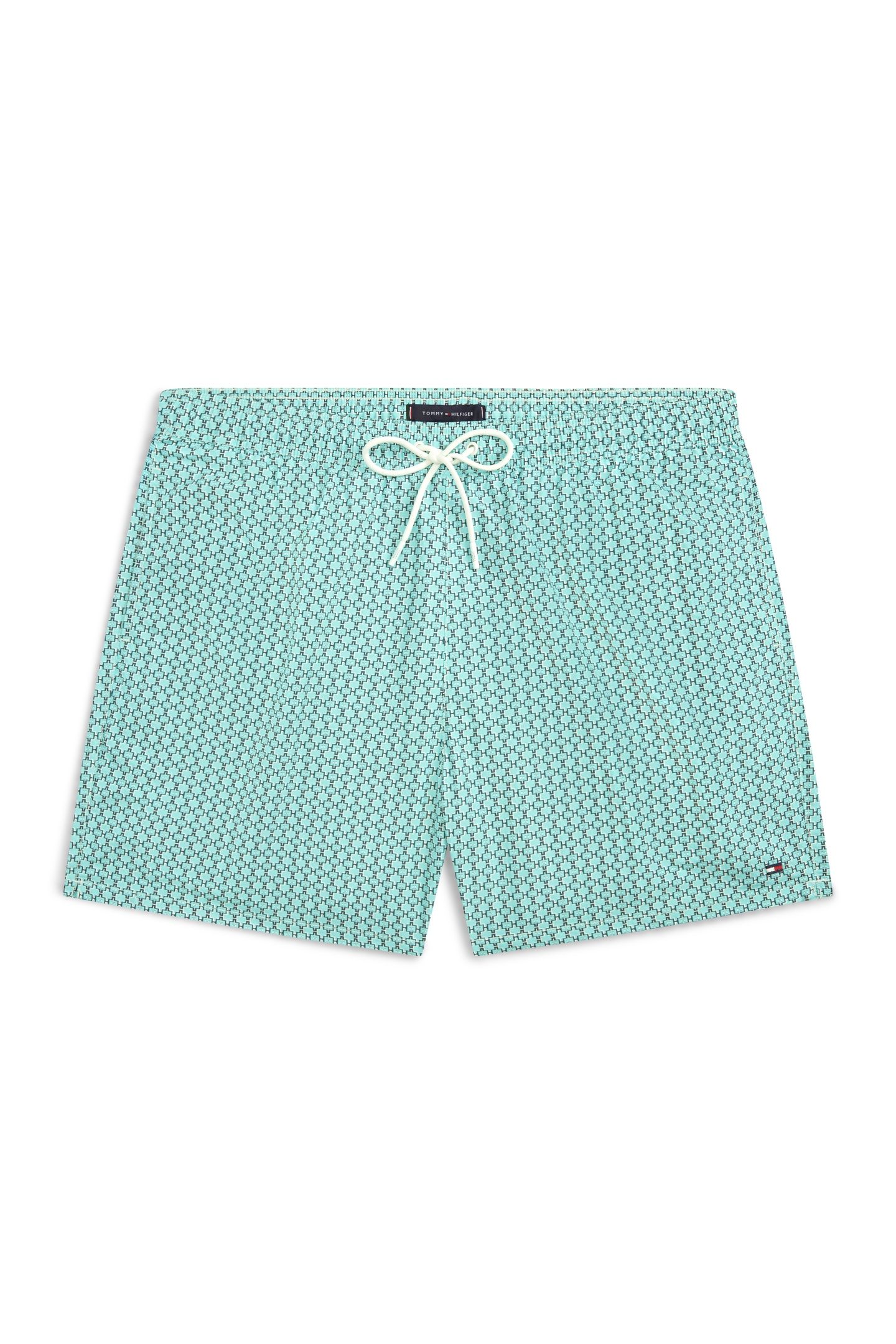 MEDIUM DRAWSTRING PRINT SWIM TRUNK MINI H GEO ARTIC AQUA 4