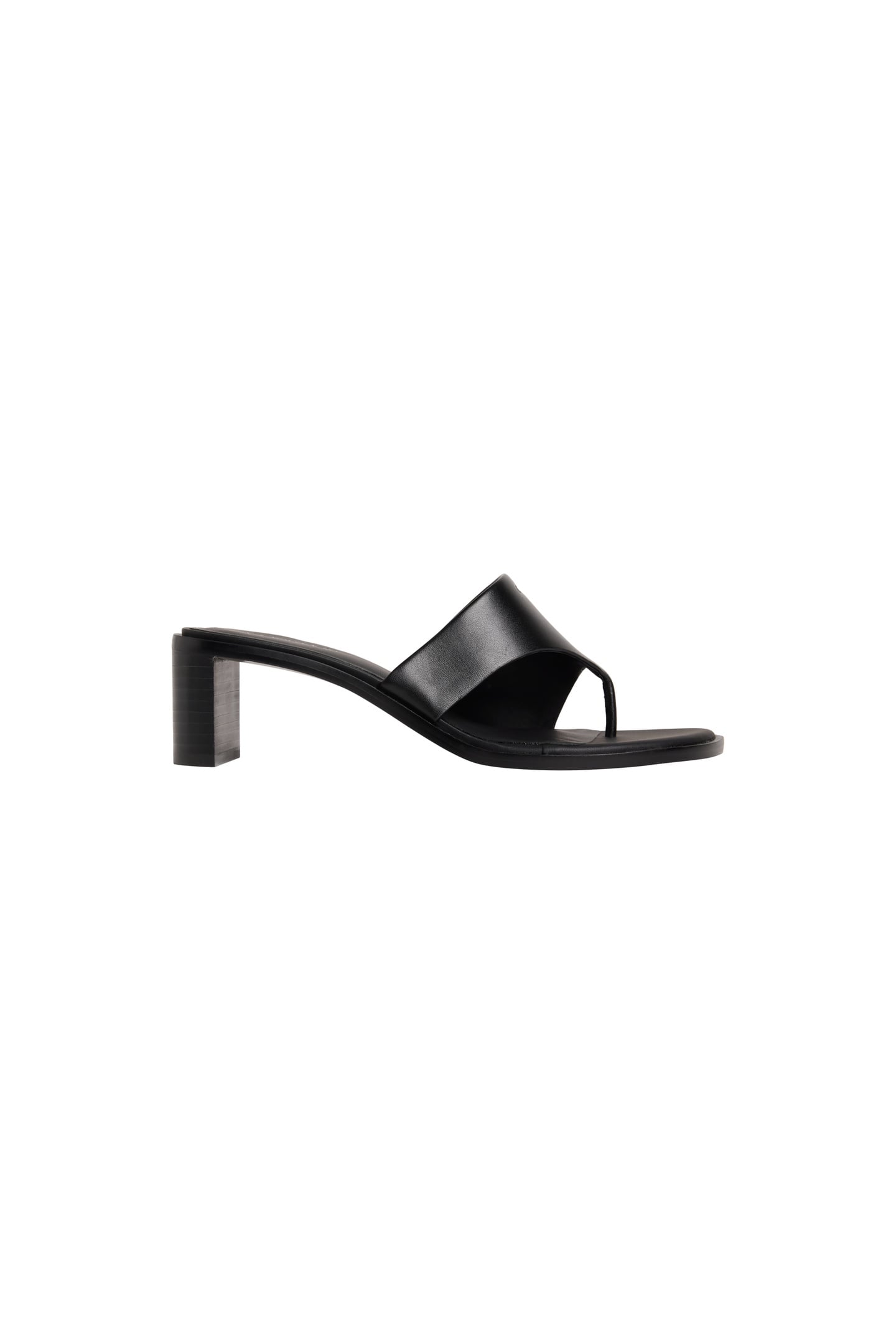 BLOCK HEEL SANDALS TRIPLE BLACK 1