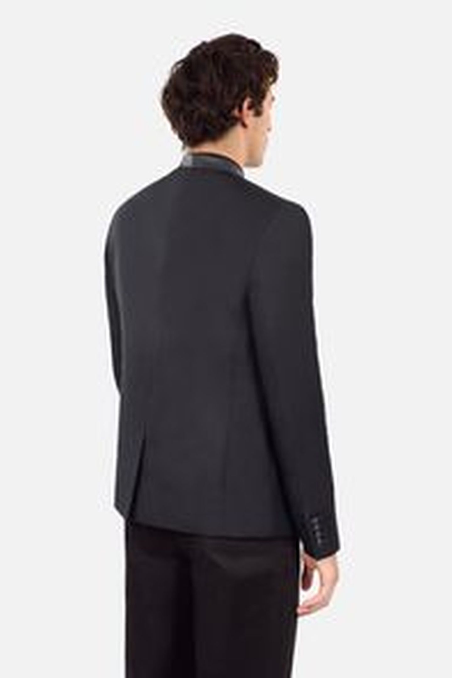 COLLARLESS SUIT JACKET BLACK 6
