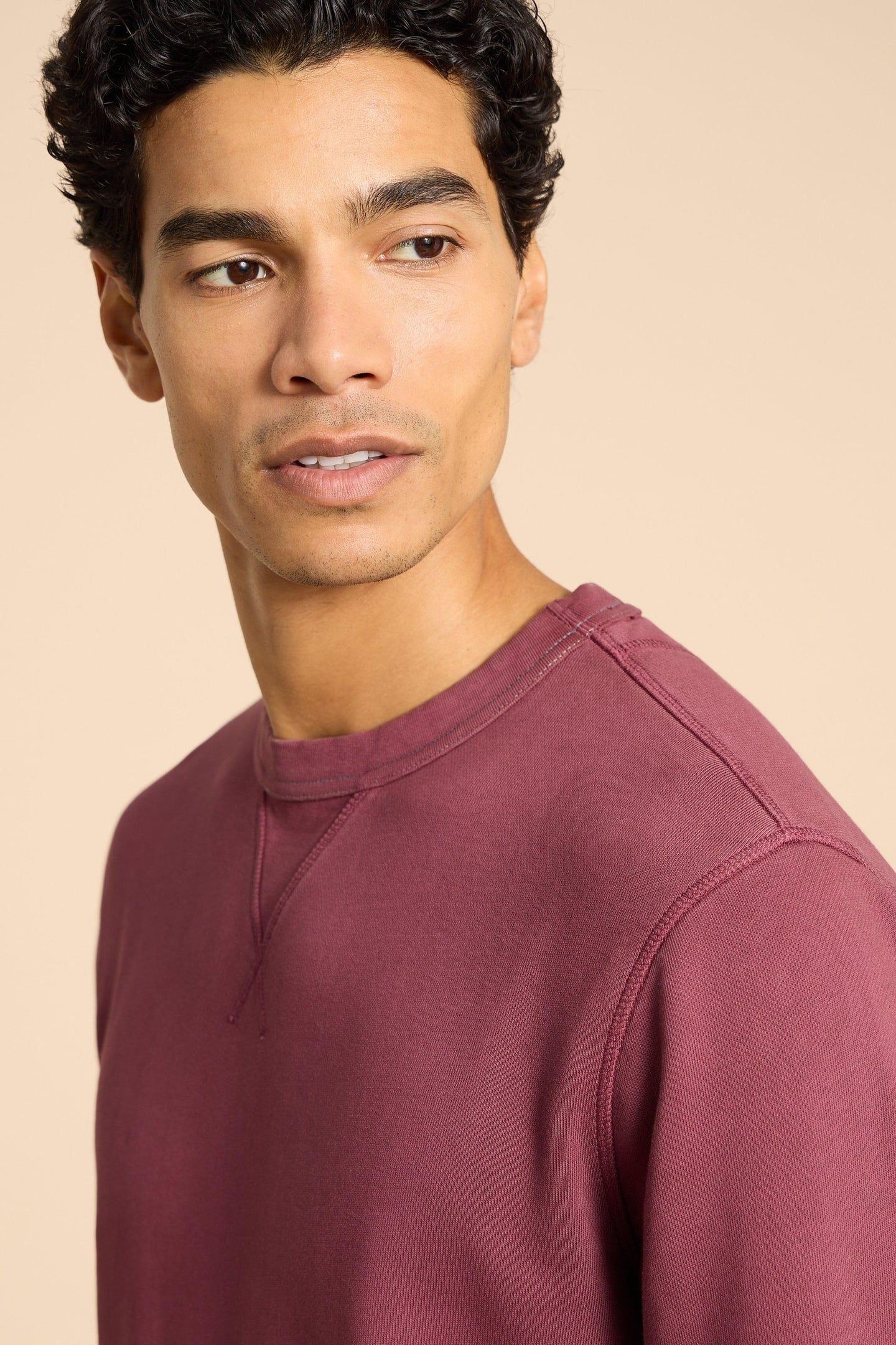 CREW NECK SWEAT MID PLUM 8