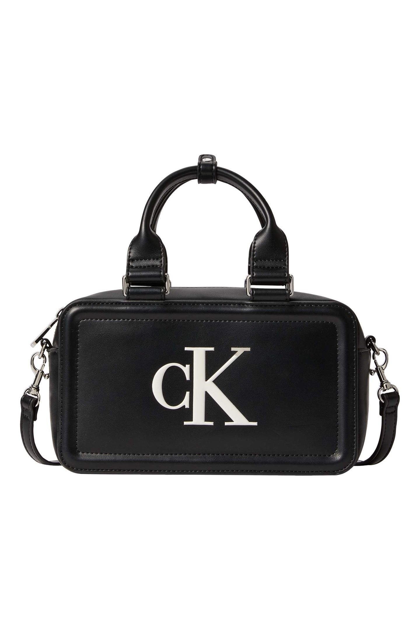 MONOGRAM BAULETTO CROSSBODY BAG BLACK/WHITE 5