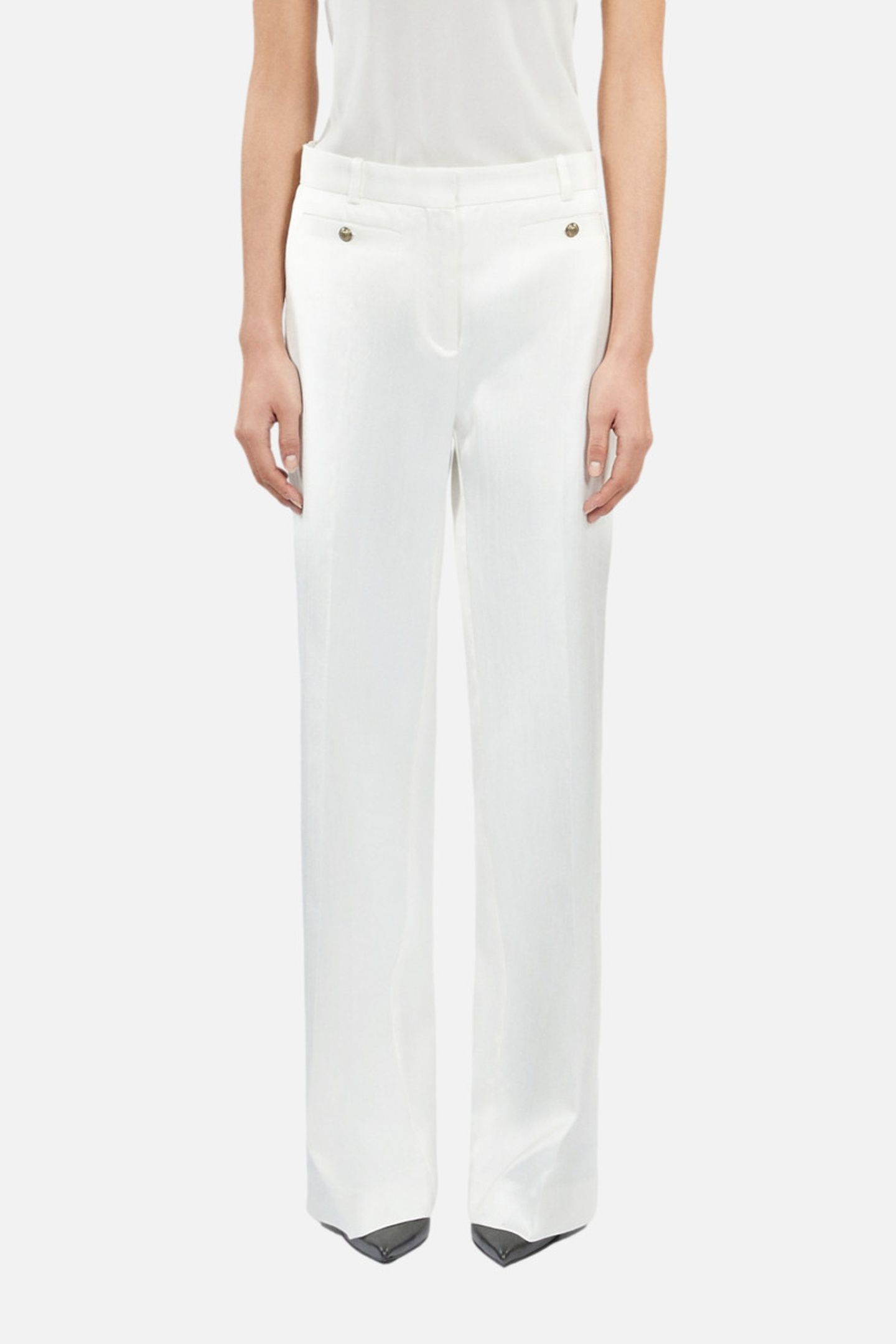 WIDE COSTUME TROUSERS WHITE 2