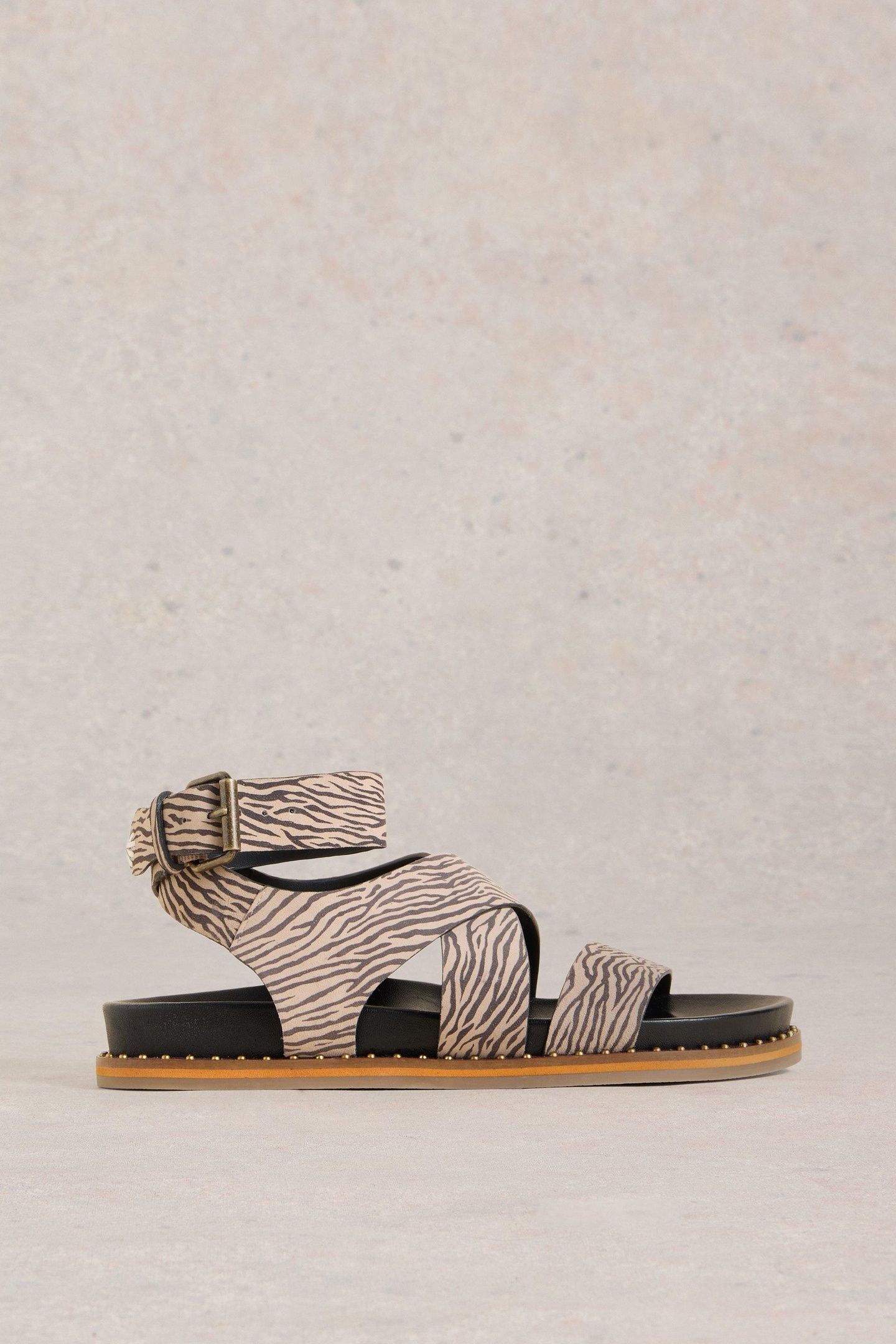 GLADIATOR FOOTBED SANDAL DARK NATURAL 4