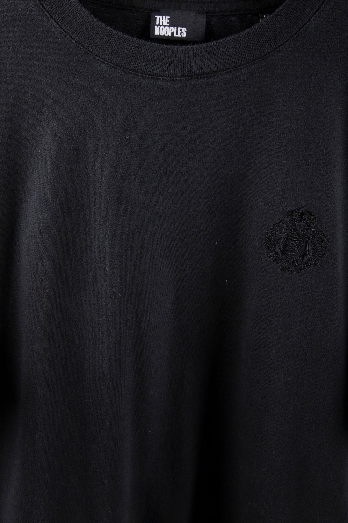 SHORT-SLEEVED T-SHIRT WITH EMBROIDERY BLACK WASHED 4