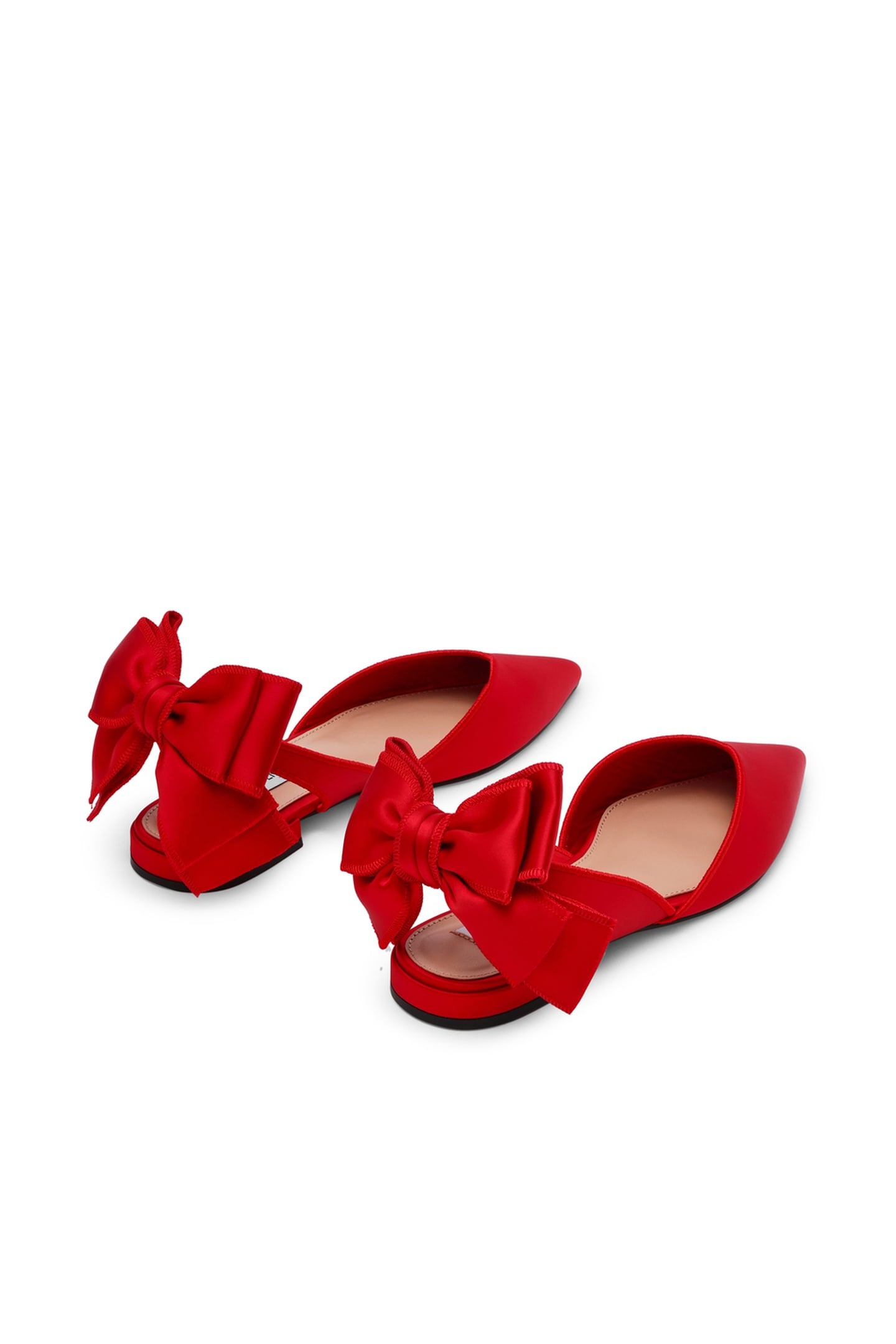 SYNTHIA FLAT SHOES RED SATIN 3