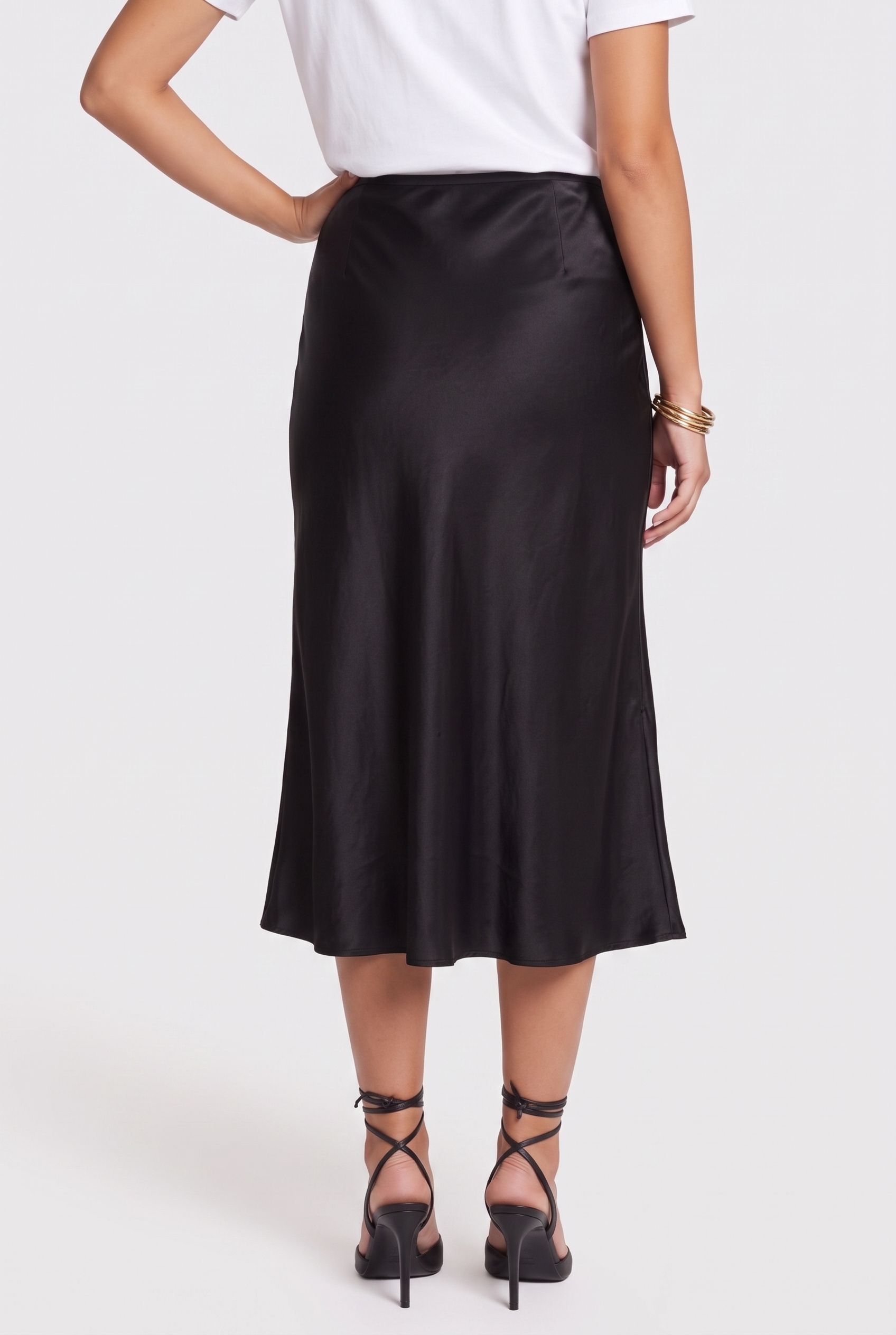 JOANIE SLIT SKIRT BLACK 2