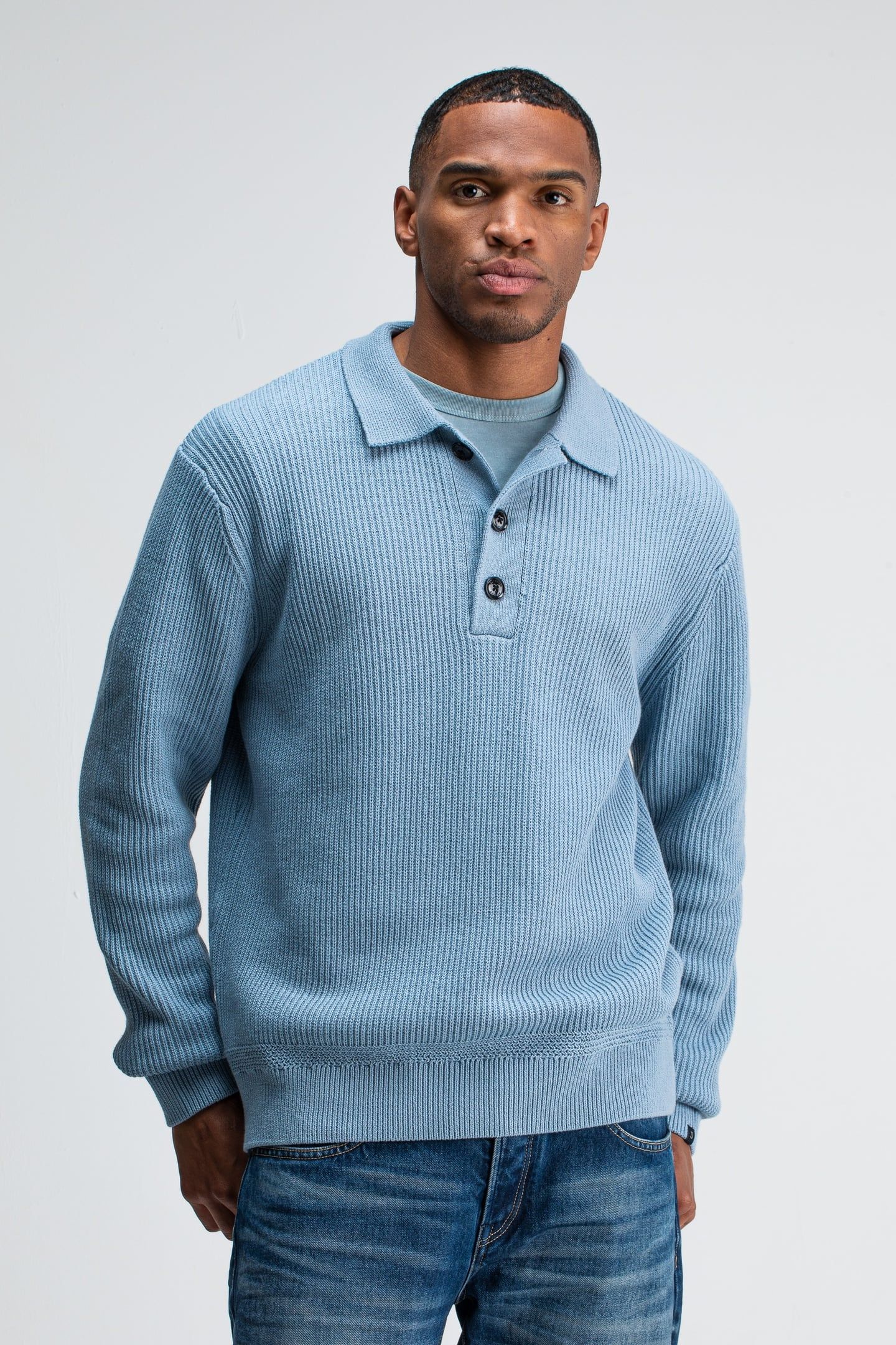 GALWAY POLO LS HORIZON BLUE 1