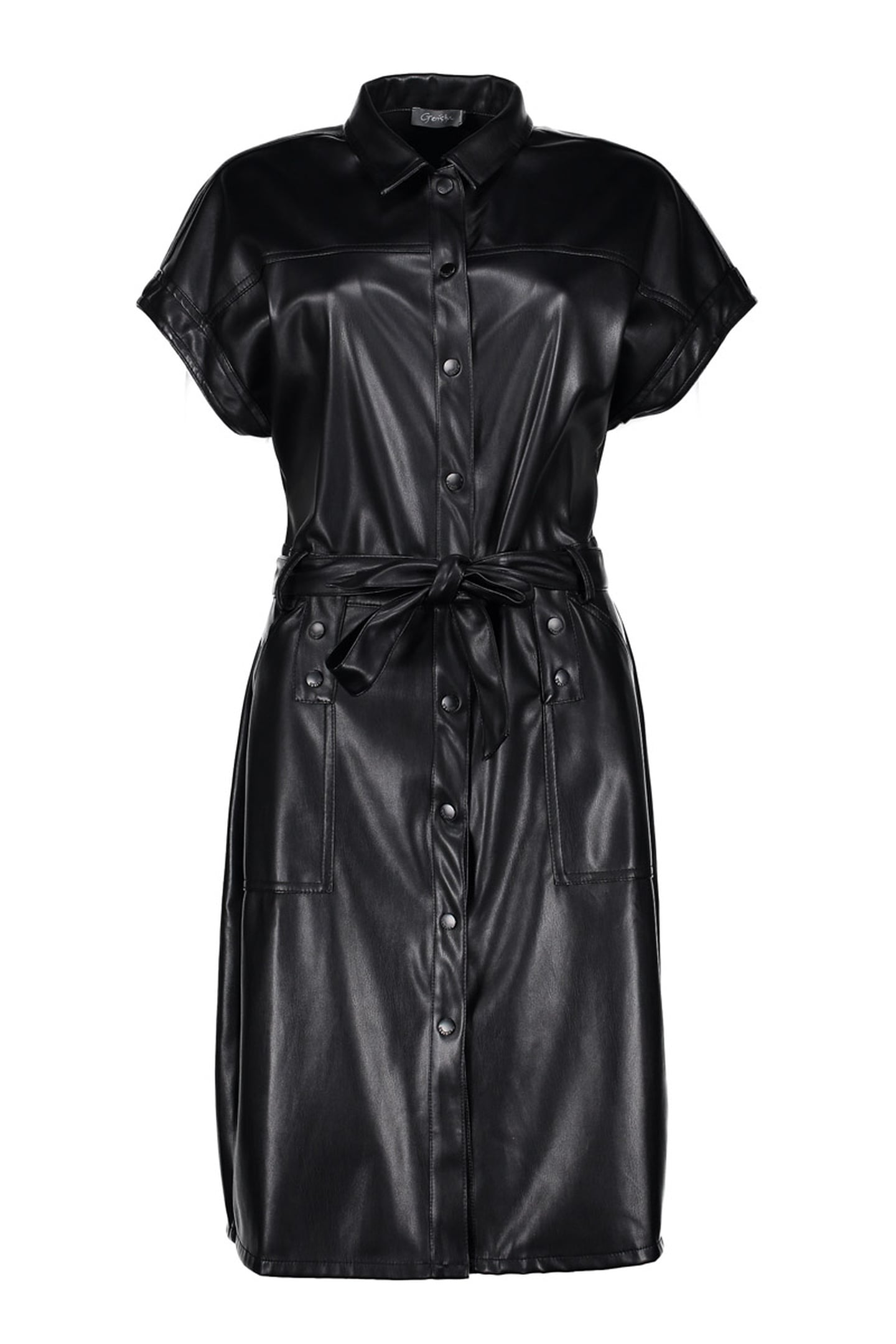 DRESS PU BLACK 1