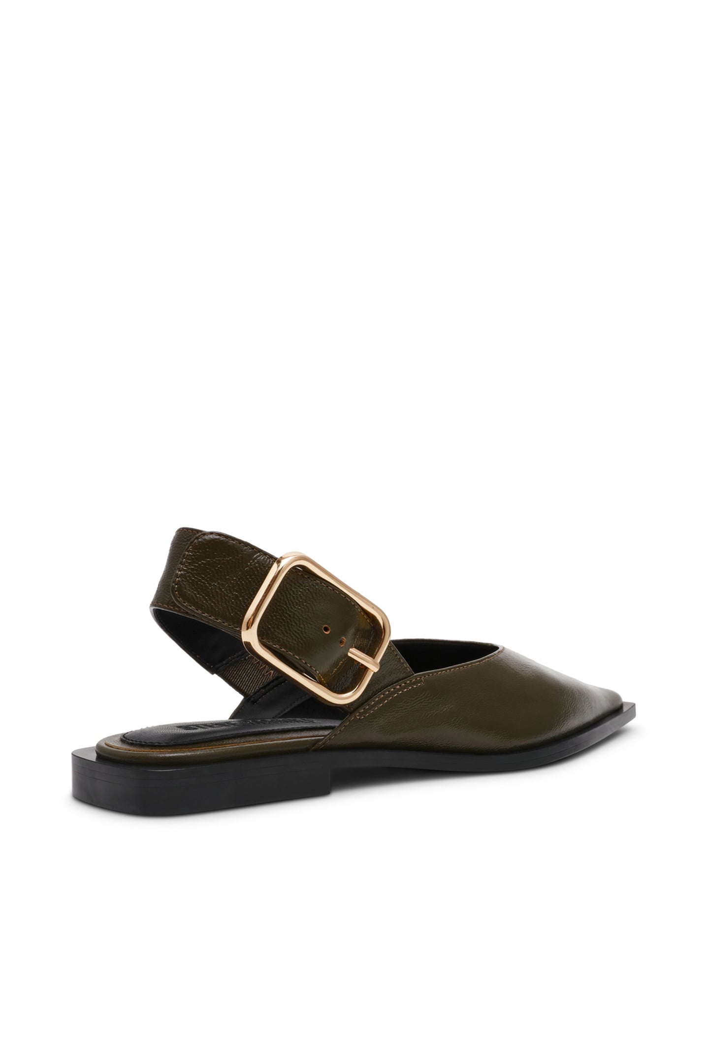 SHAY FLAT SHOES OLIVE LEATHER 3