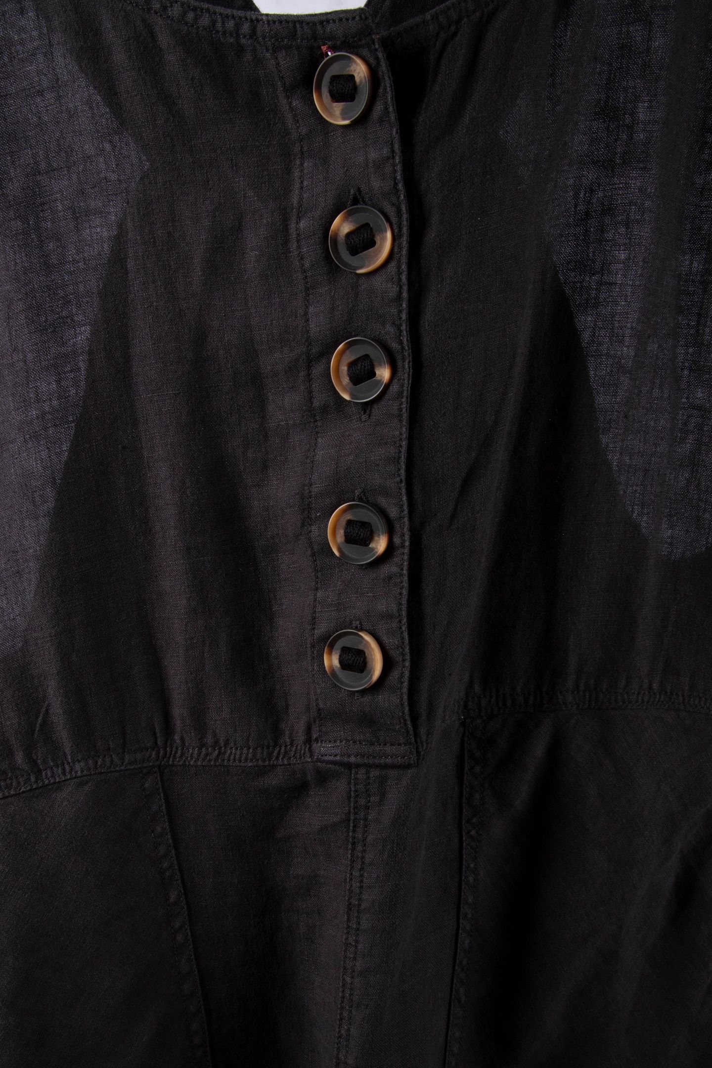VIOLA LINEN DUNGAREE PURE BLACK 4
