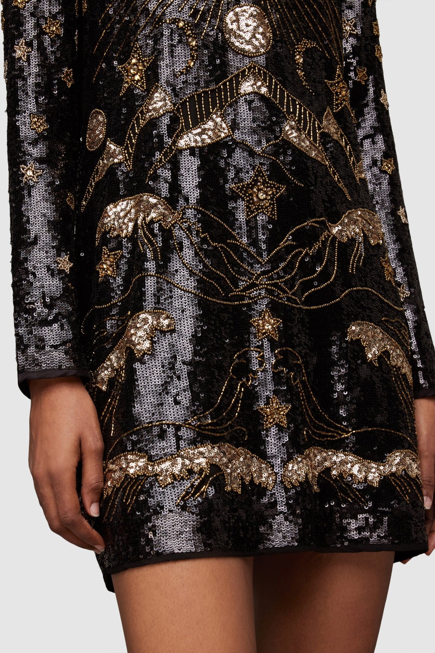 NOUSHKA EMB DRESS BLACK 7
