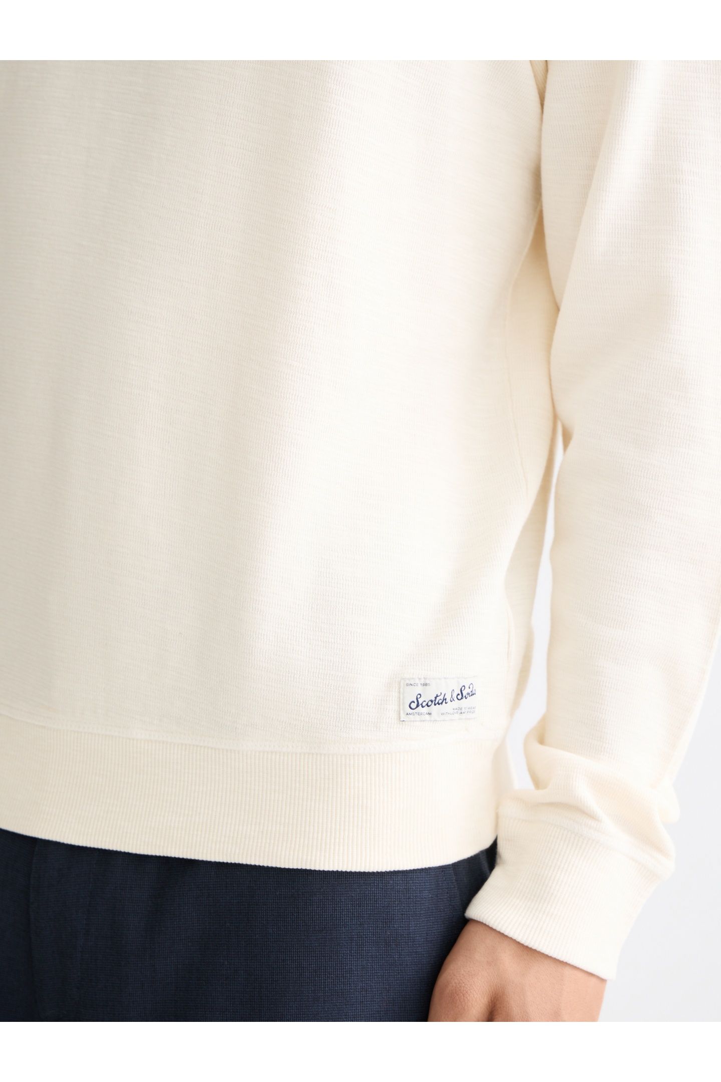 G/D STRUCTURED SWEATSHIRT EGGNOG 6