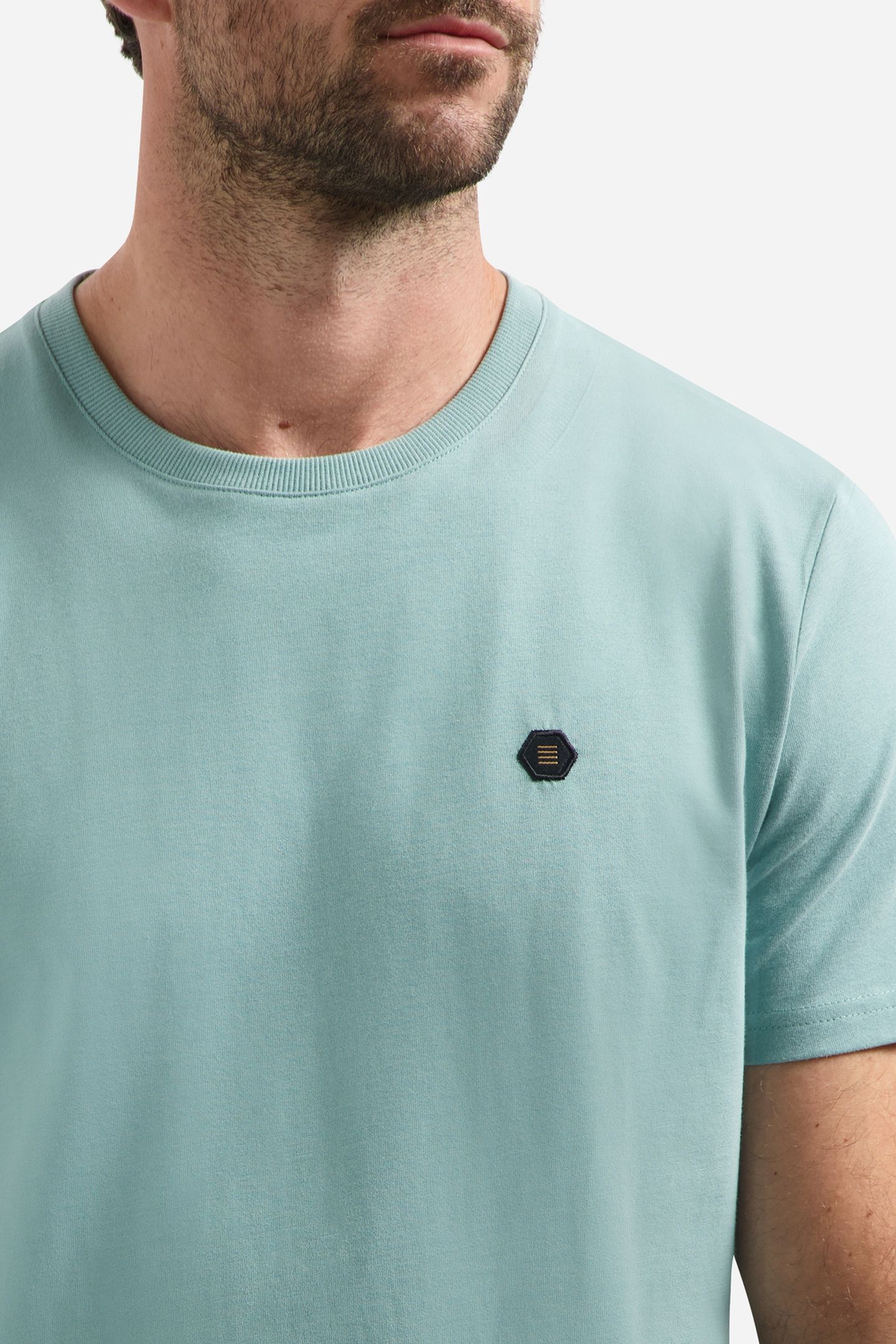 T-SHIRT CREWNECK PEACHED SEABLUE 7