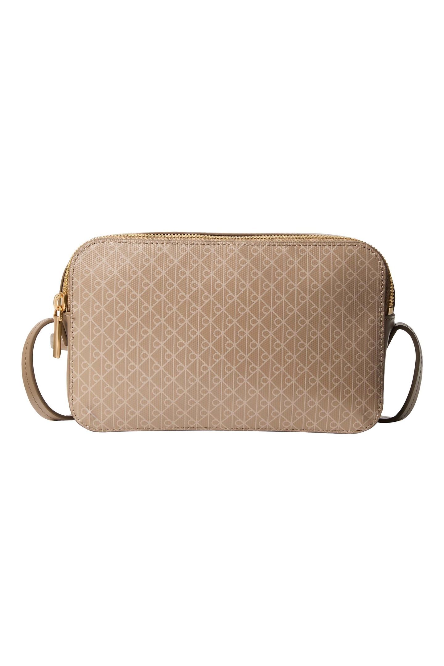 EMBLEM ALL-OVER PRINT ELONGATED BAG DESERT TAUPE 1