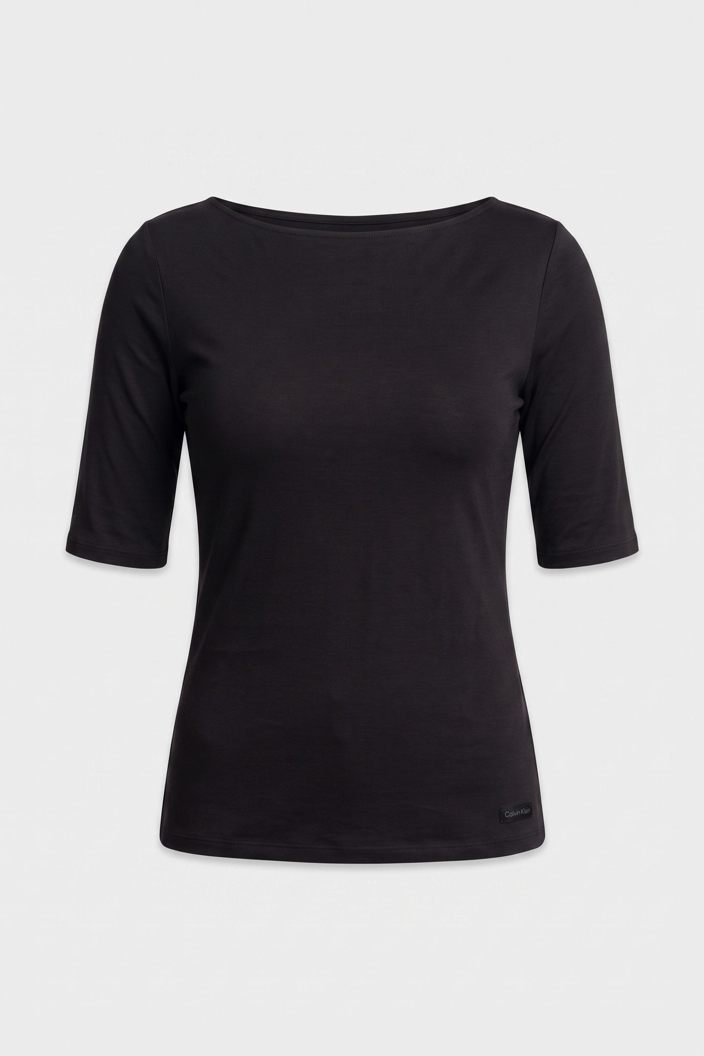 HALF SLEEVE SUPIMA BOAT TOP BLACK 3