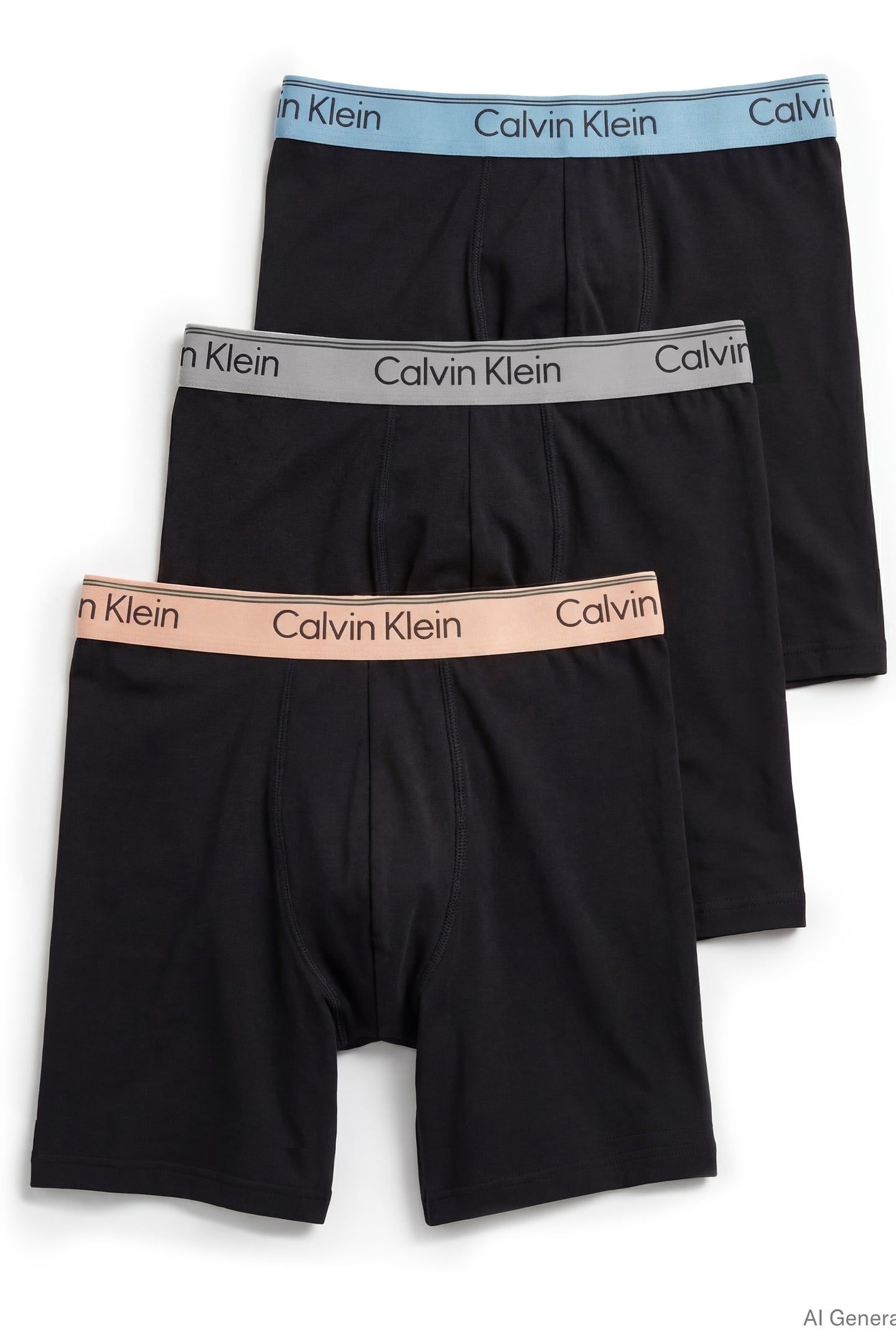BOXER BRIEF 3-PACK BLACK BODIES W/GULF BLUE/LIGHT CAS 1