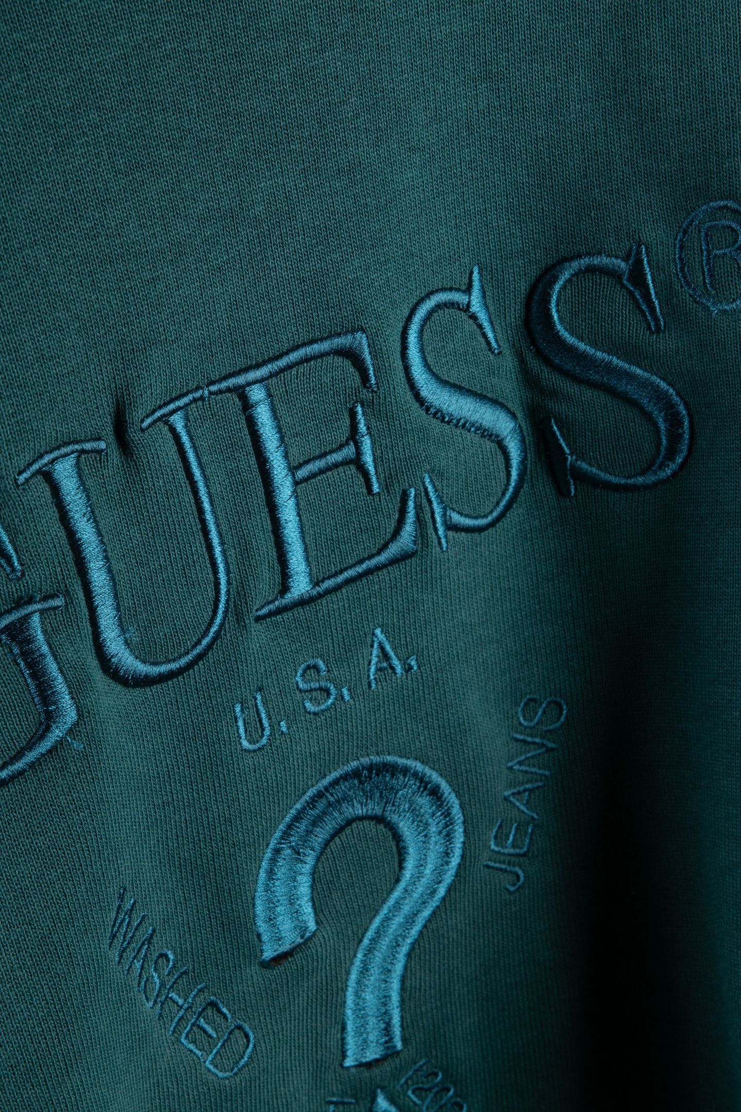 GUESS ECO BEAU CN SWEATSHIRT TRUE TEAL 4