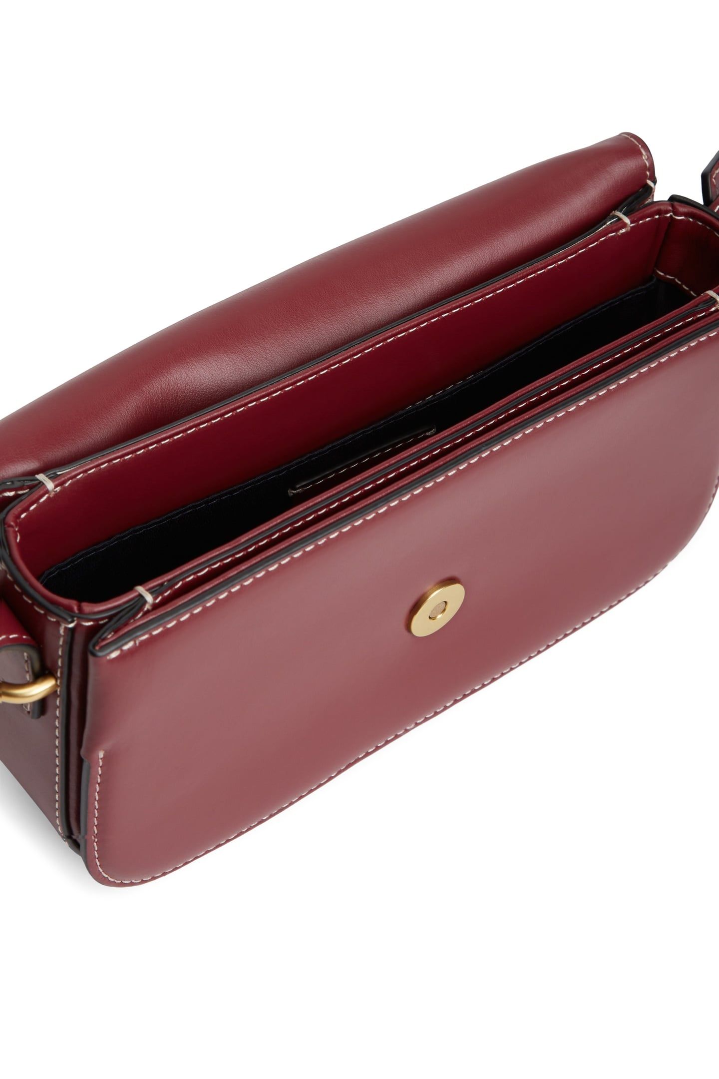 SCRIPT FLAP CROSSOVER VELVET MAROON 4