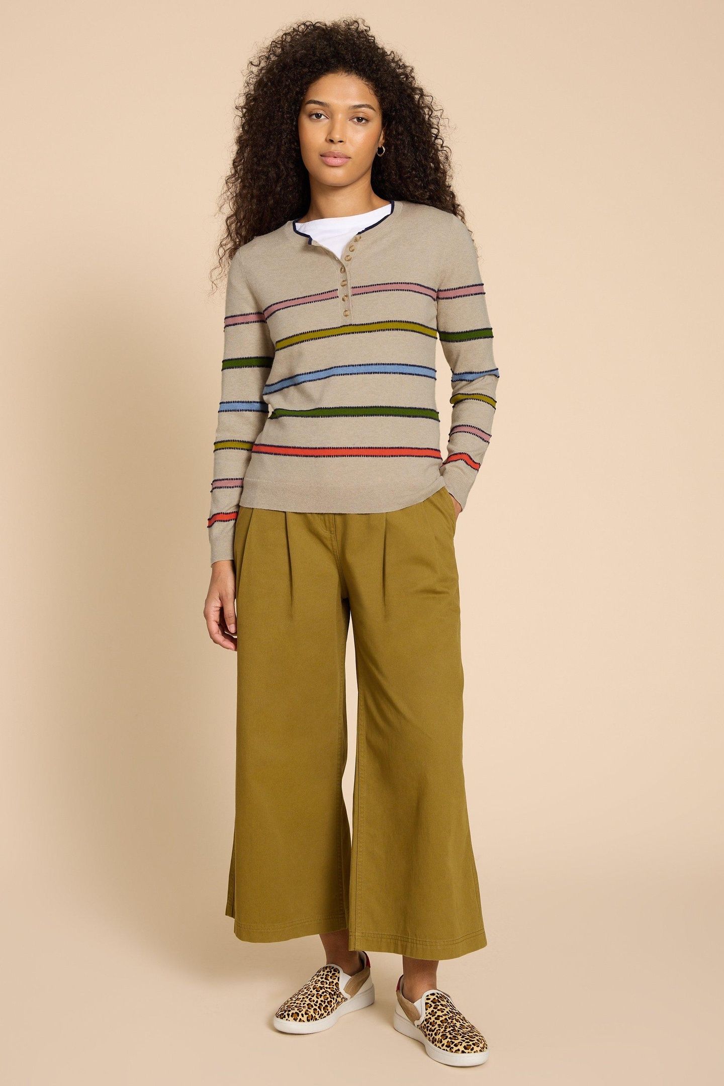 SIENNA STRIPE JUMPER IVORY MULTI 2