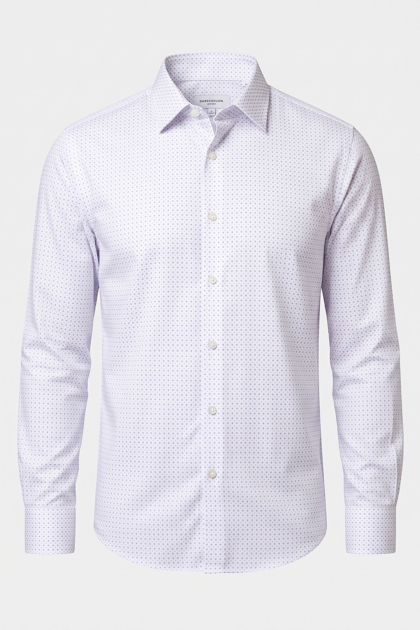 SLIM PERF SOLID SHIRT BLUE MULTI 3