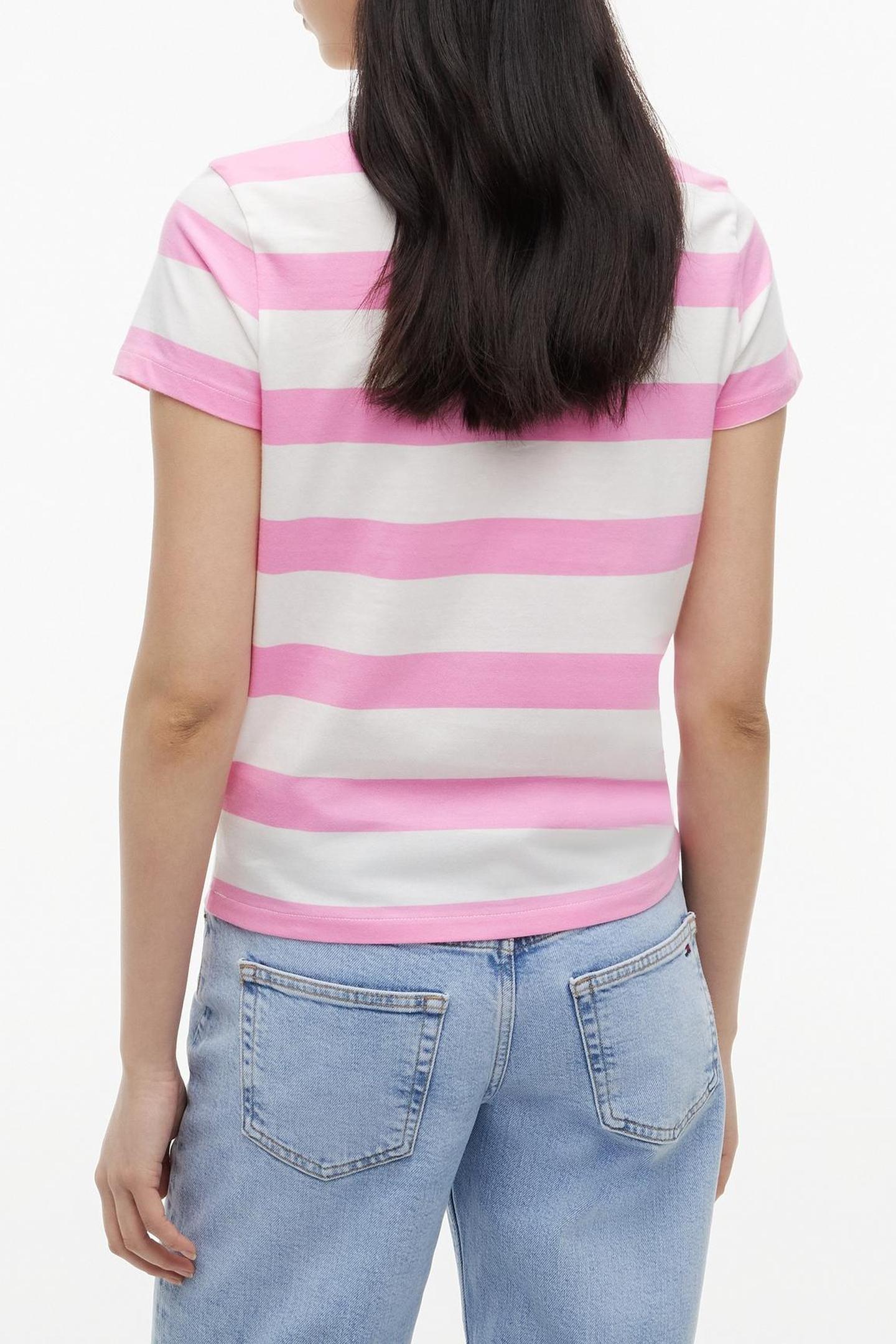 REGULAR FLAG JERSEY PINK DAISY/STRIPE 2
