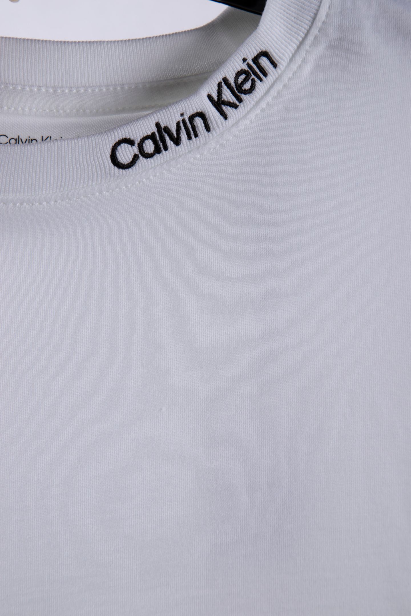 UNISEX LOGO EMBROIDERED SHORT SLEEVE T-SHIRT BRIGHT WHITE 4
